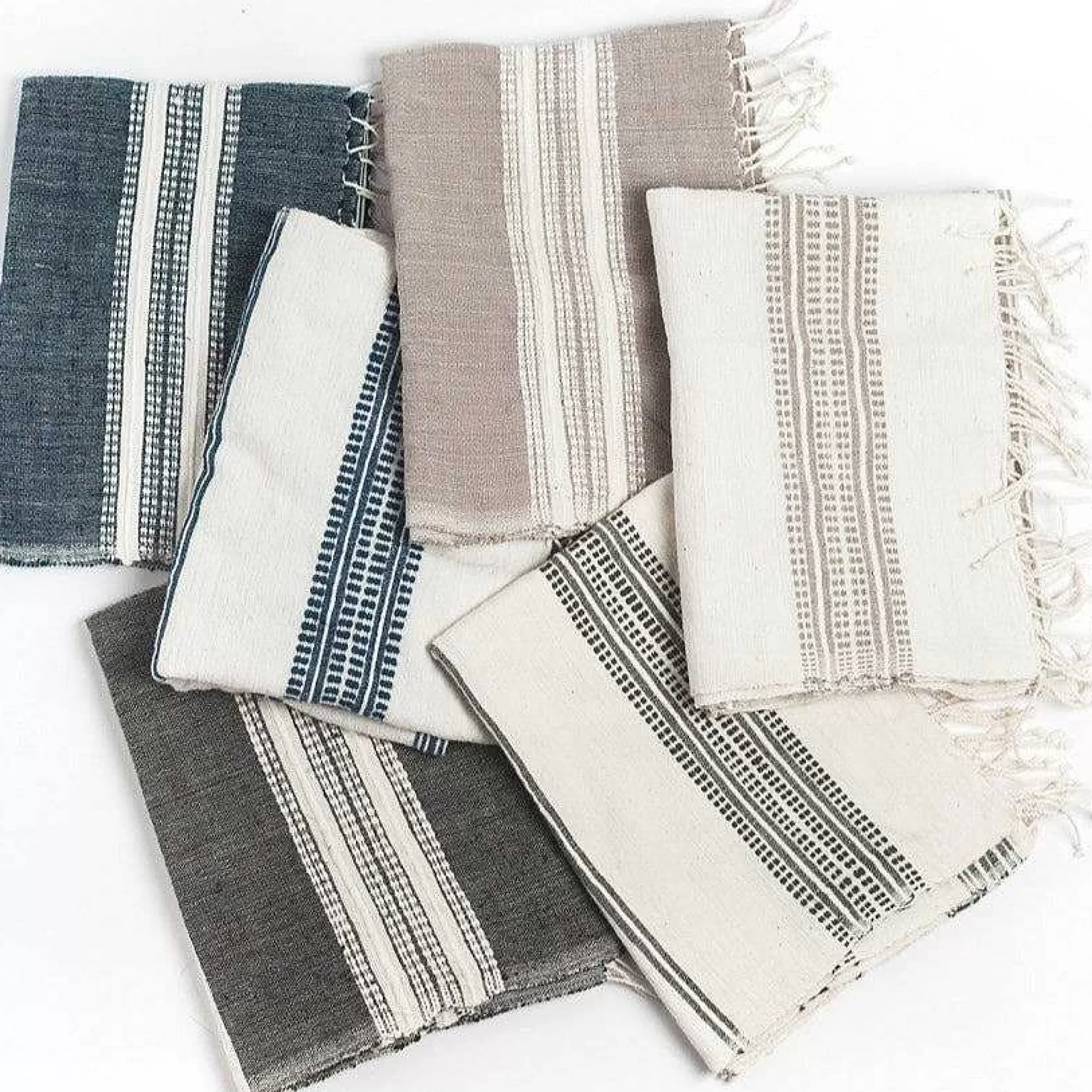 Be Home Hand Towels<Aden Cotton Hand Towel, Natural with Stone