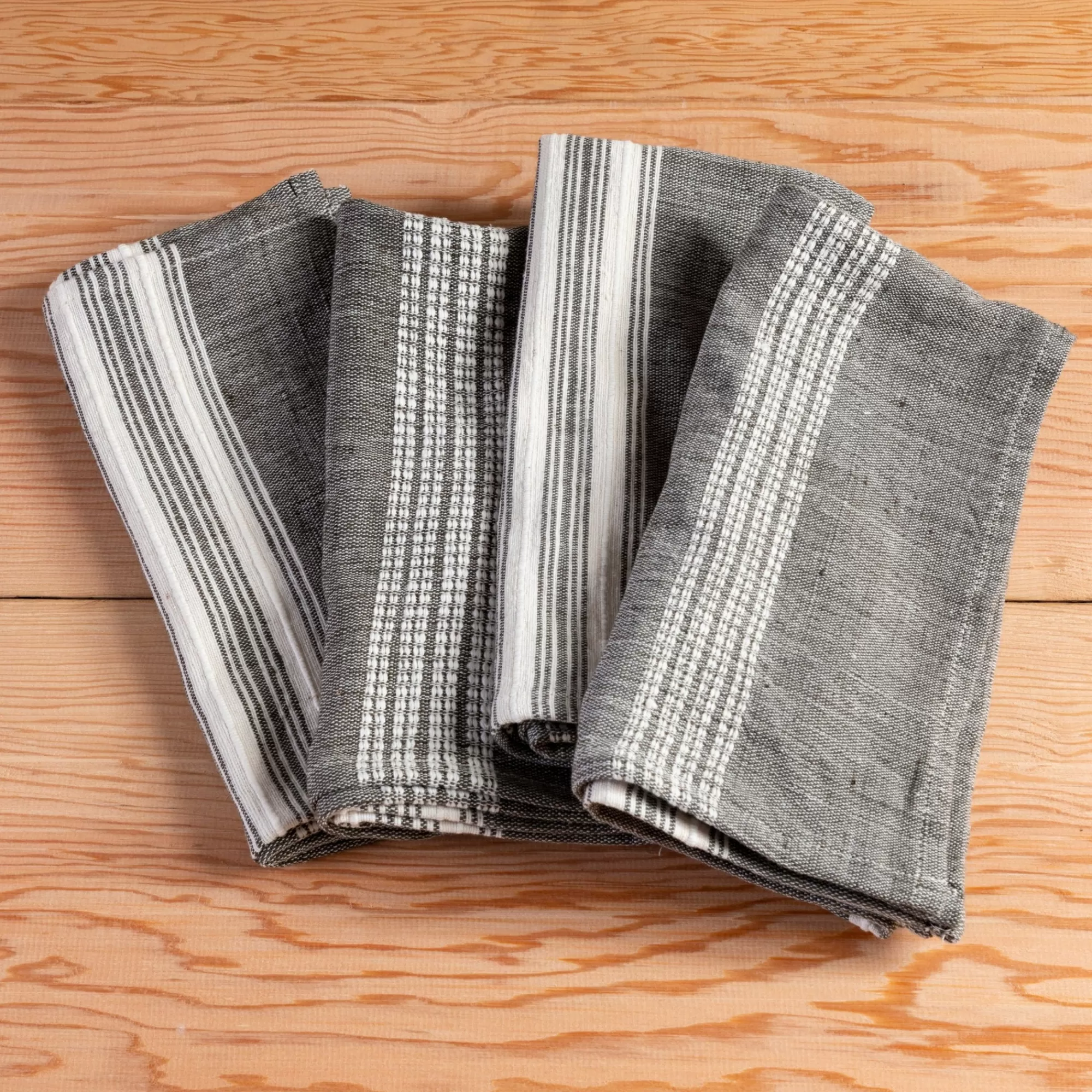 Cheap Be Home Aden Napkins, Grey with Natural, Set of 4