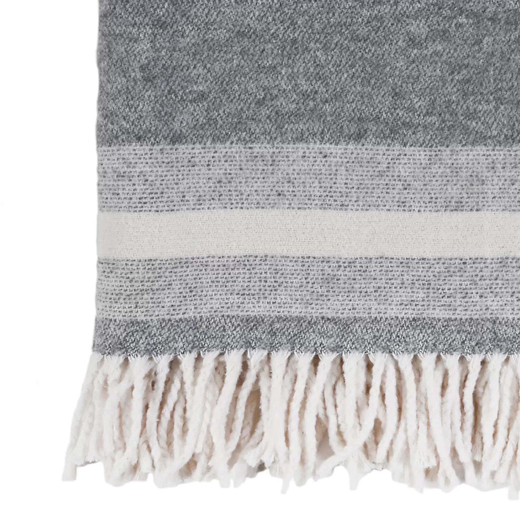 Best Sale Be Home Alpine Throw, Grey and Ivory