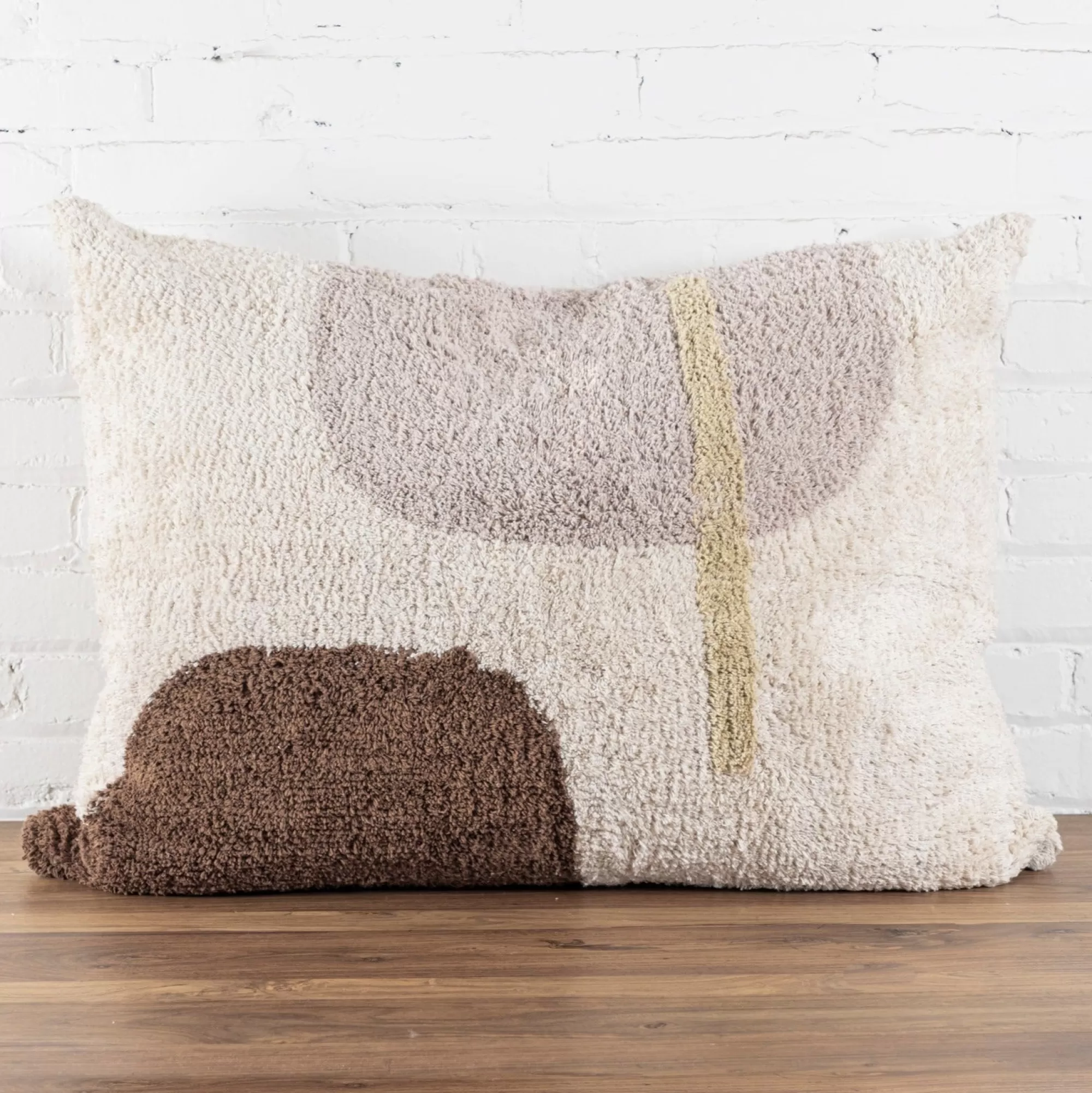 Discount Be Home Ariel Big Pillow, Blush and Terra Cotta