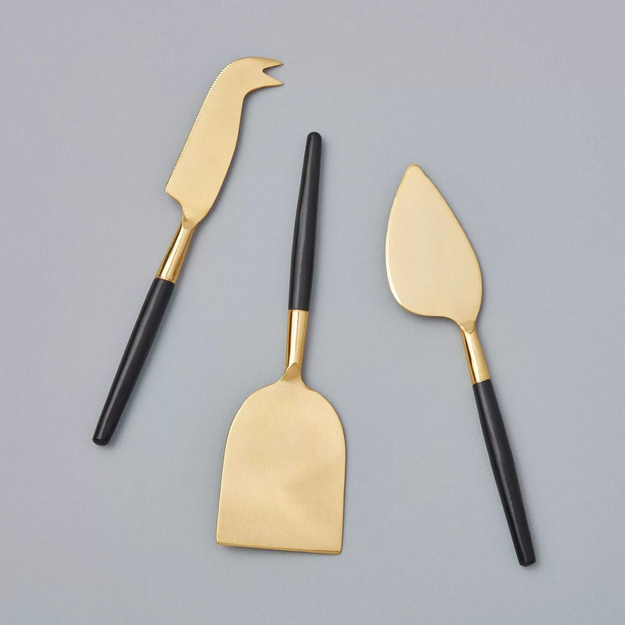 Be Home Cheese Knives & Spreaders<Black & Gold Cheese Knife Set of 3