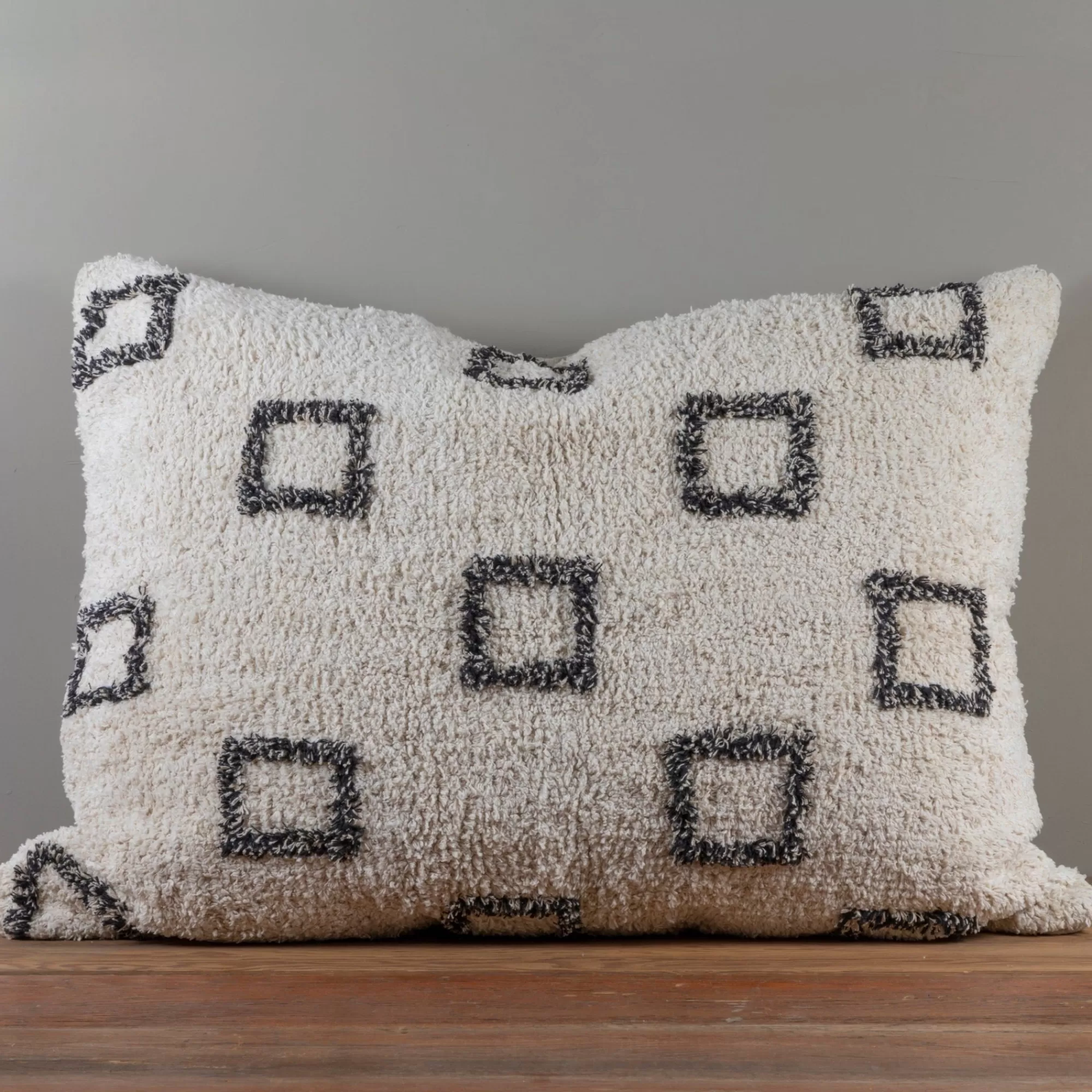 Cheap Be Home Bowie Big Pillow, Ivory & Grey