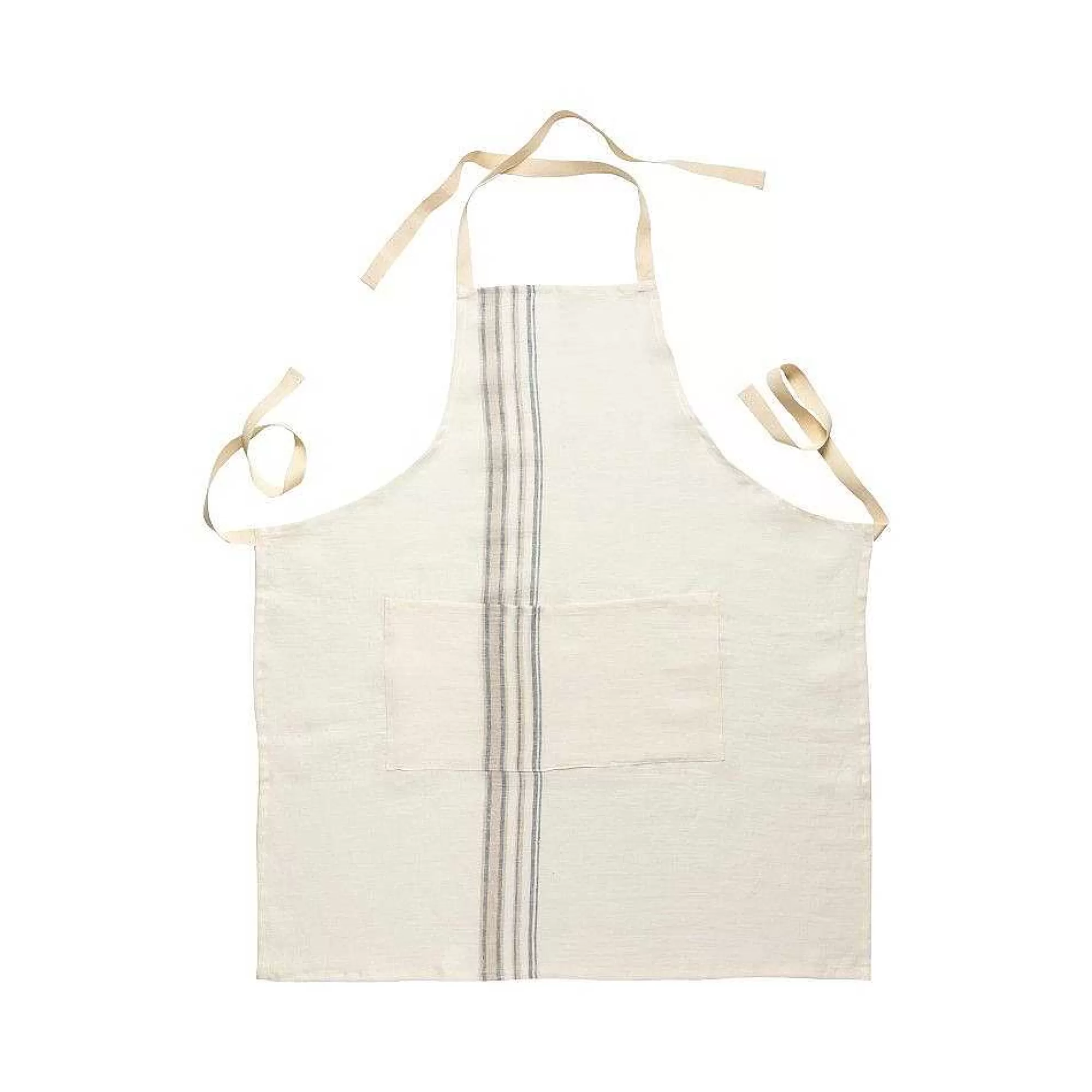 Be Home Aprons, Oven Mitts, & Pot Holders<Carmela Kitchen Apron, Ivory with Light Blue