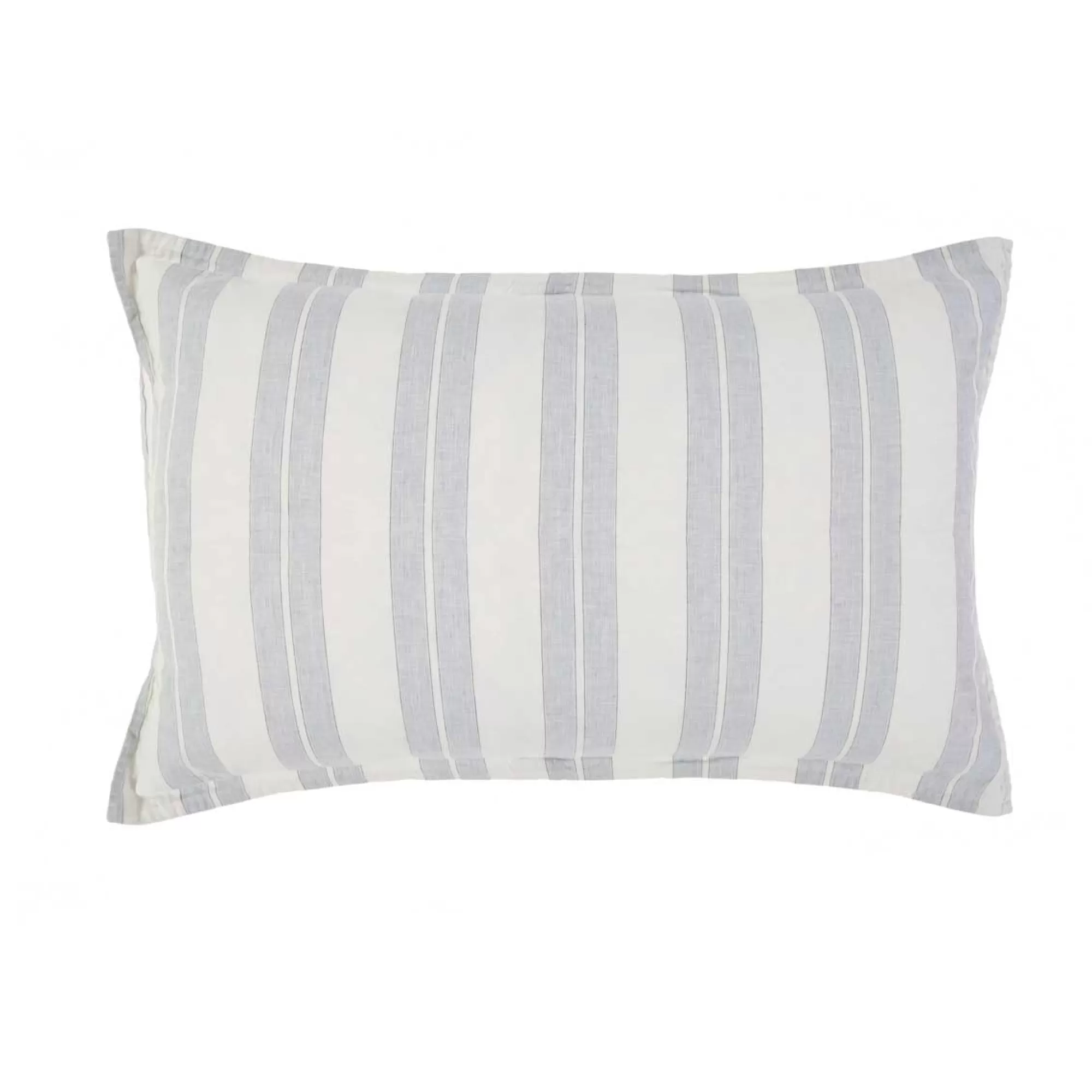 Best Be Home Carter Standard Sham, Ivory & Denim