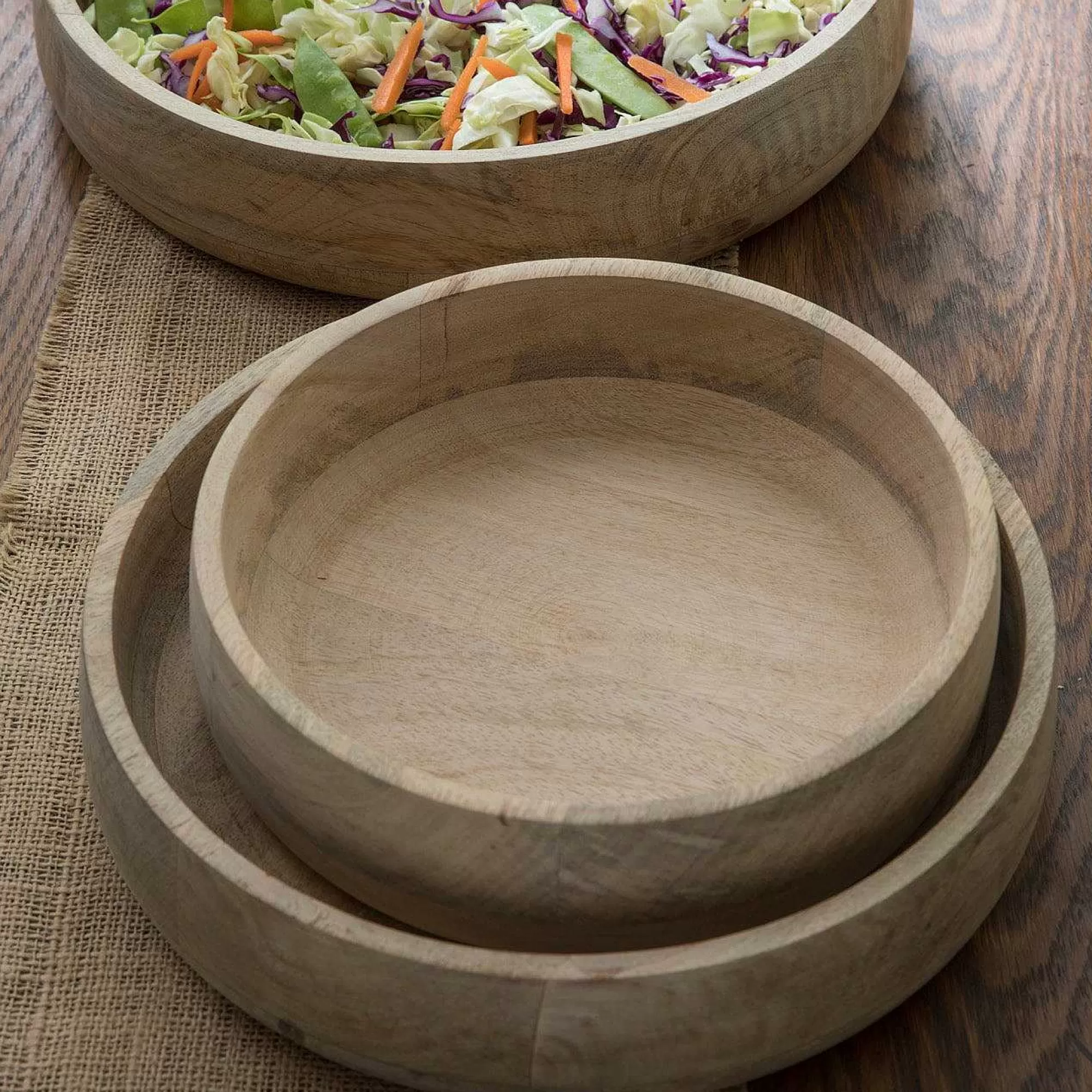 Be Home Raw Mango Wood Bowls<Cass Nesting Bowls, Set of 3