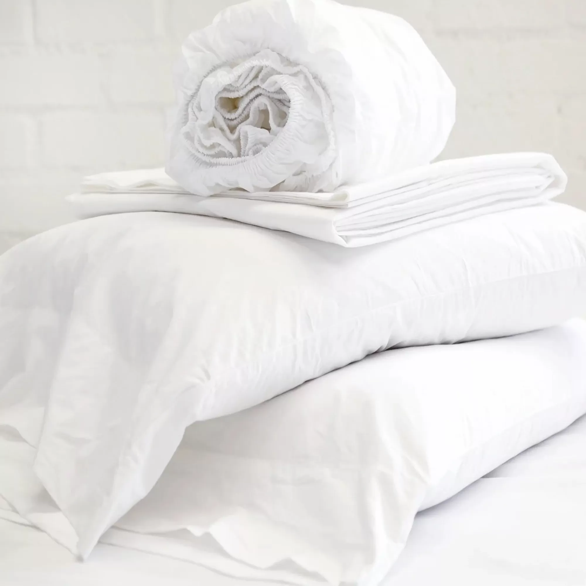 Flash Sale Be Home Cotton Percale Sheet Set, Queen, White