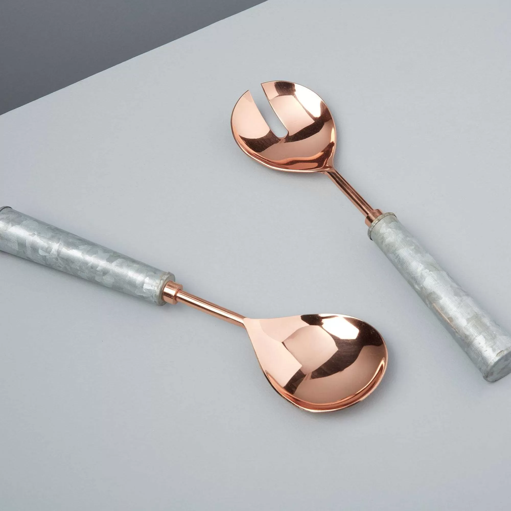 Be Home Salad Servers<Galvanized Serving Set, Copper