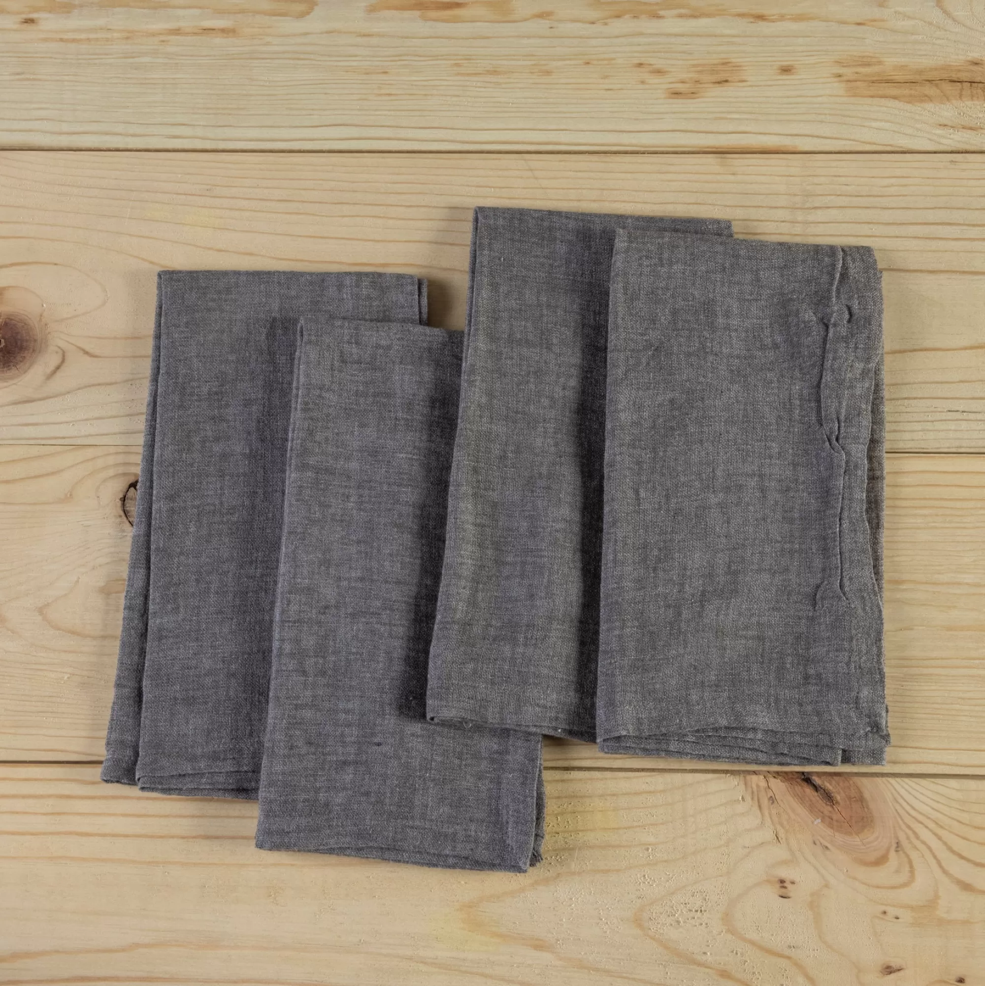 Best Be Home Glenn Napkins, Set of 4, Charcoal