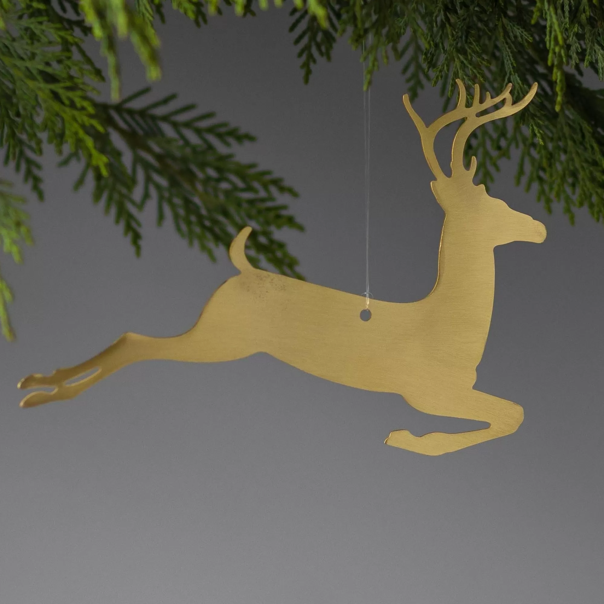 Best Sale Be Home Gold Stencil Ornament, Reindeer