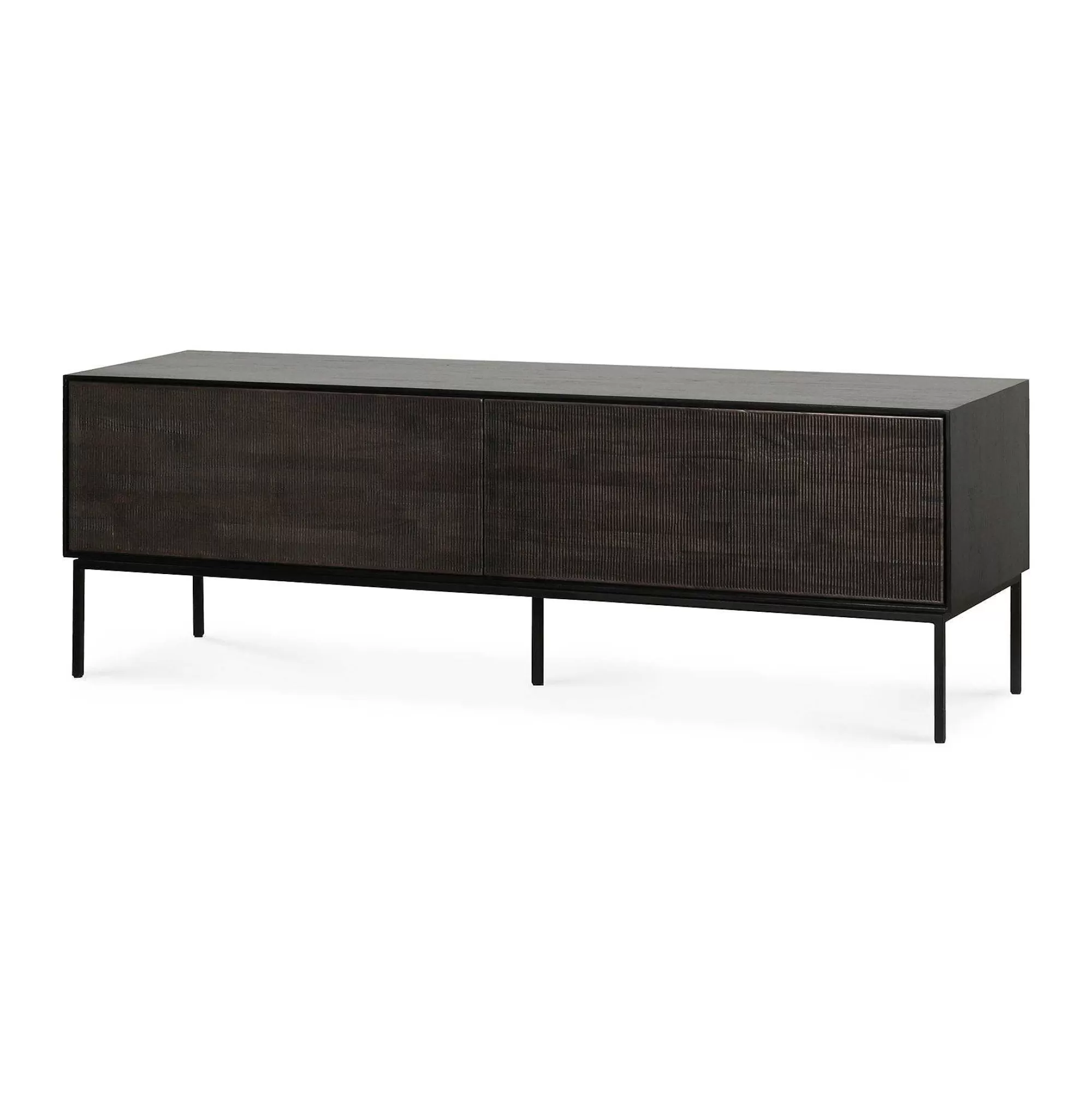 Be Home Media Consoles<Grooves Solid Teak Media Console, 64"