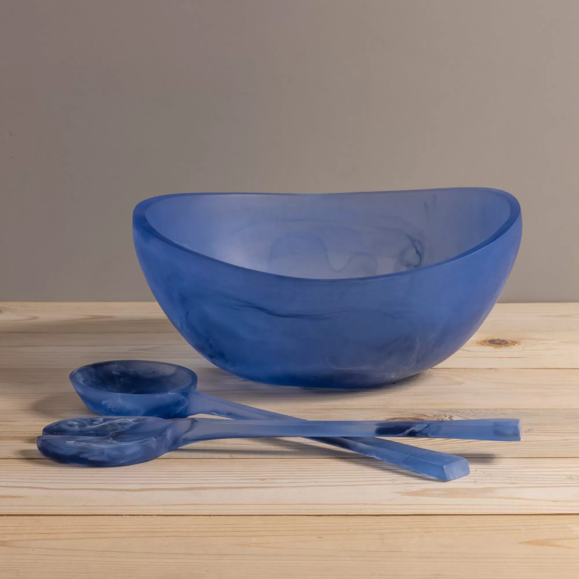 Cheap Be Home Handmade Resin Serving Bowl, Azul