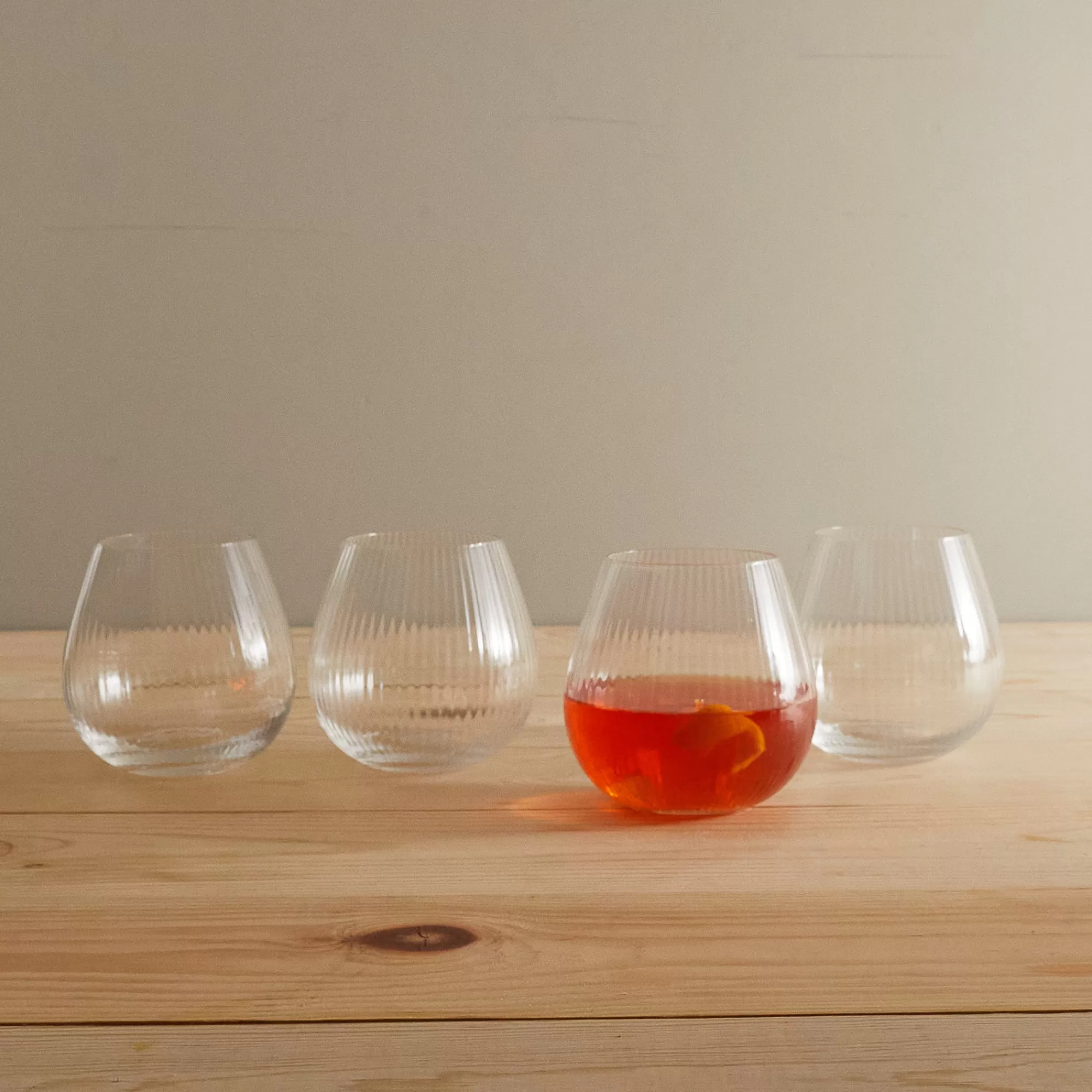 Outlet Be Home Hayworth Stemless Wine Glass, Set of 6