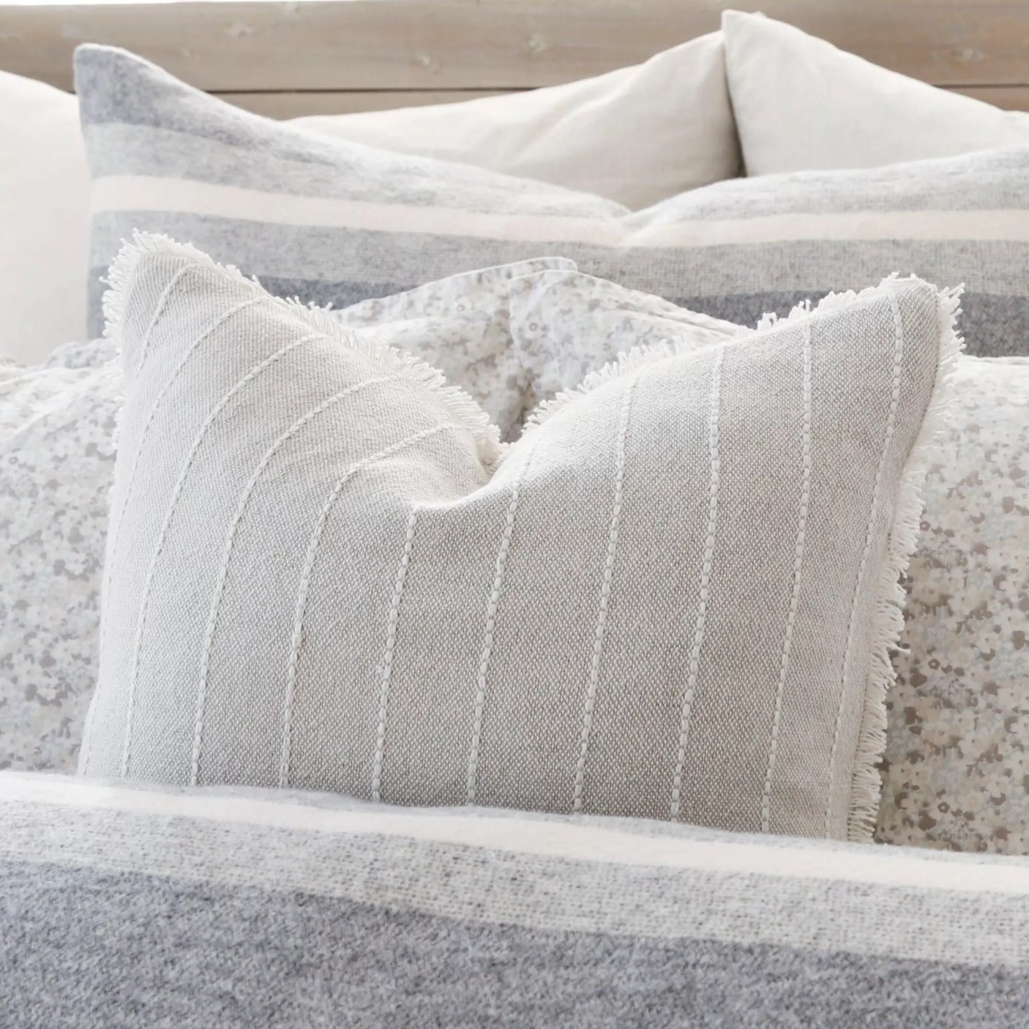 Best Sale Be Home Henley Square Pillow, Oat