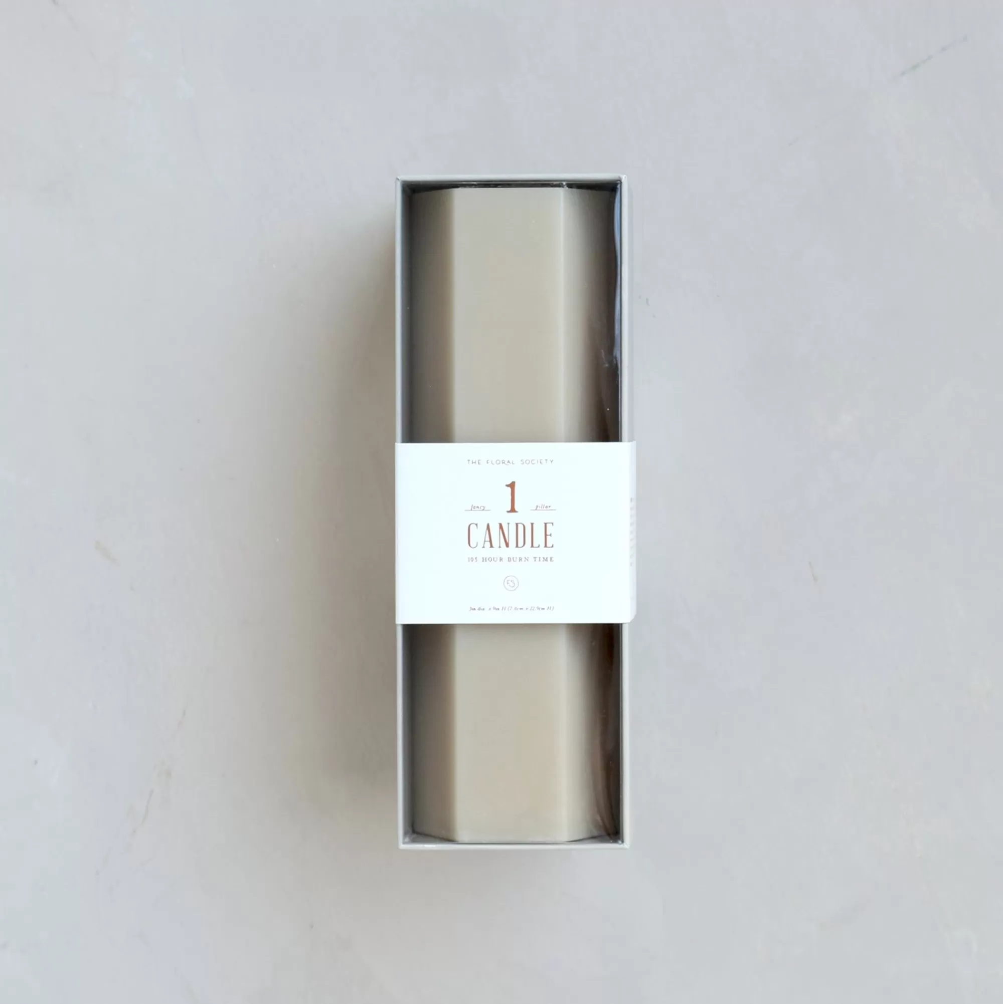 Flash Sale Be Home Hexagon Pillar Candle, Parchment