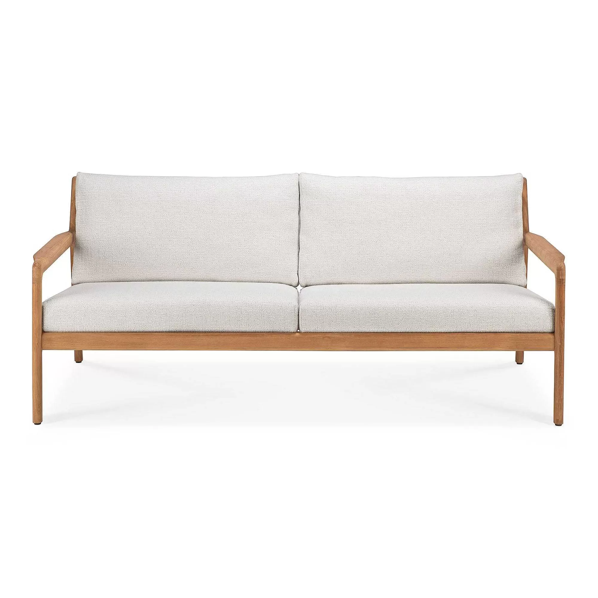 Be Home Outdoor Lounge Furniture<Jack Solid Teak Outdoor 2 Seater Sofa, Off White Fabric