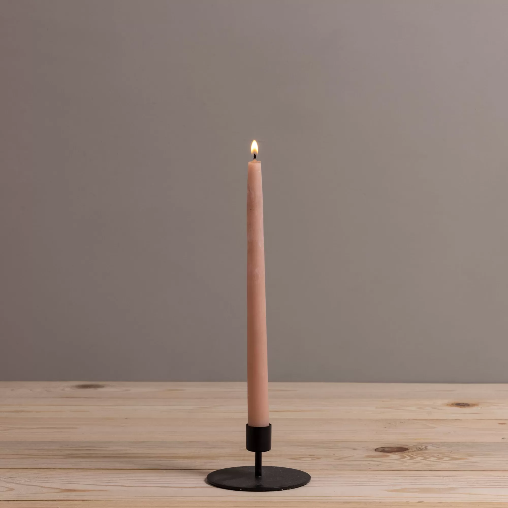 Clearance Be Home Kent Black Taper Candle Holder, Short