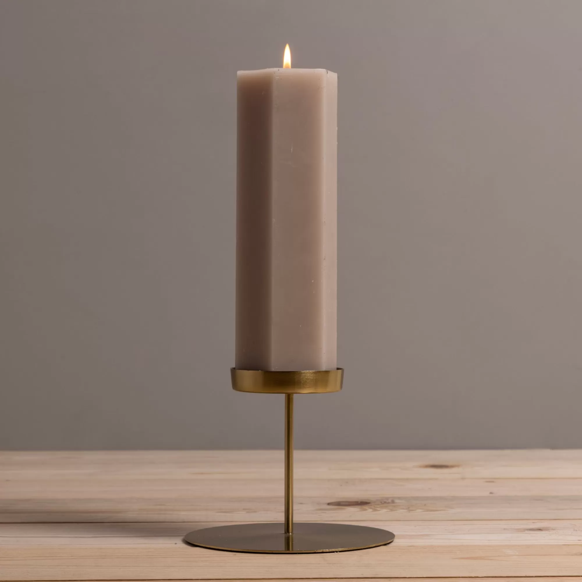 Cheap Be Home Kent Gold Pillar Candle Holder, Tall