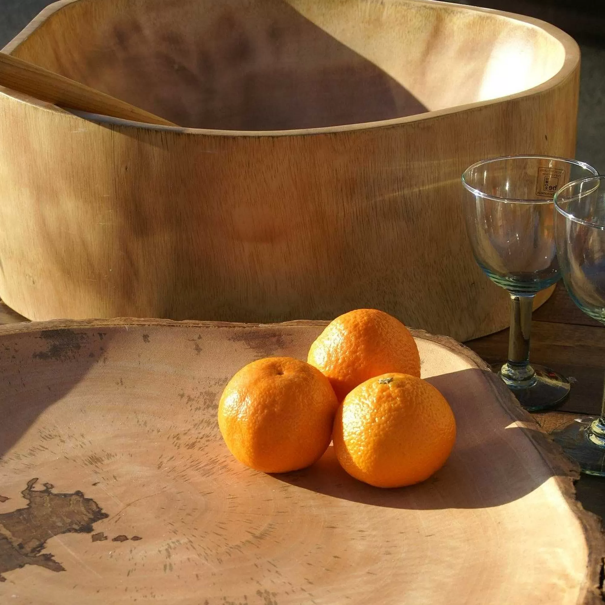 Be Home Wood Serving Bowls<Kiln Mango Wood Bowl, Extra Large