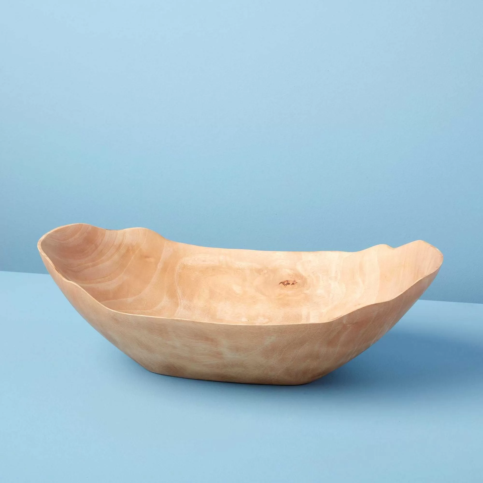 Be Home Wood Serving Bowls<Kiln Mango Wood Petal Bowl, Large