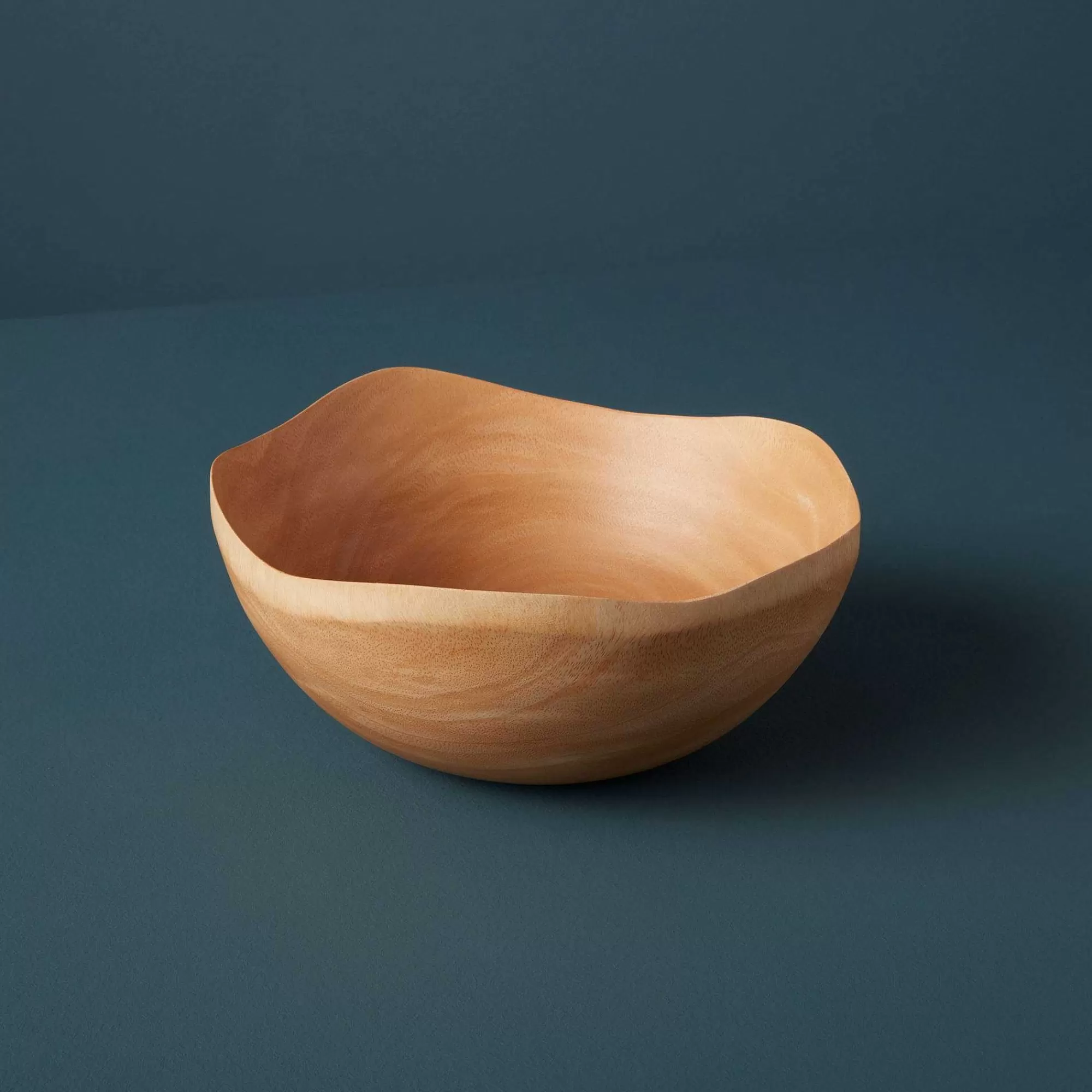 Be Home Raw Mango Wood Bowls<Kiln Mango Wood Wave Edge Bowl, Medium