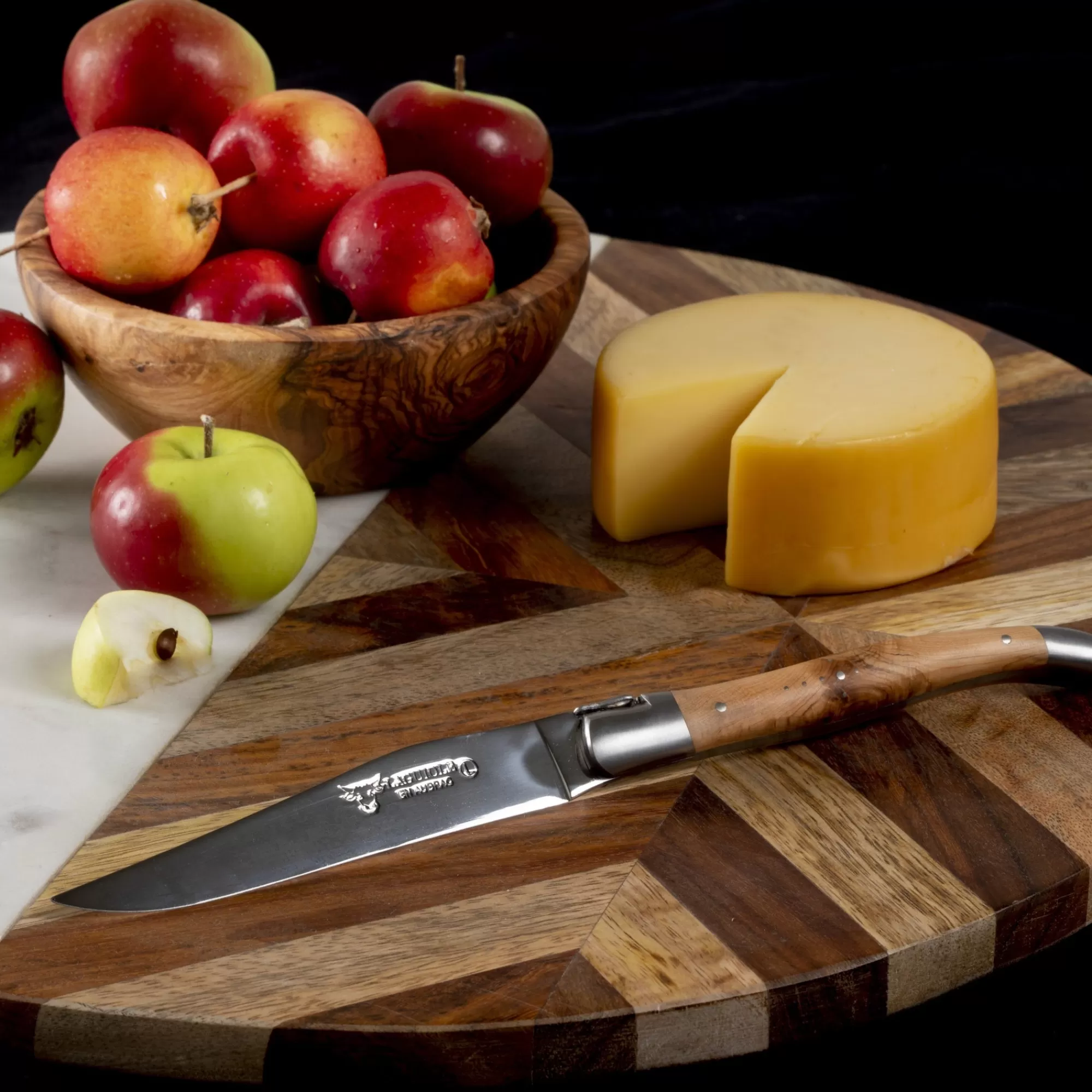 Online Be Home Laguiole en Aubrac Handcrafted Steak Knives, Set of 4, Juniper Wood