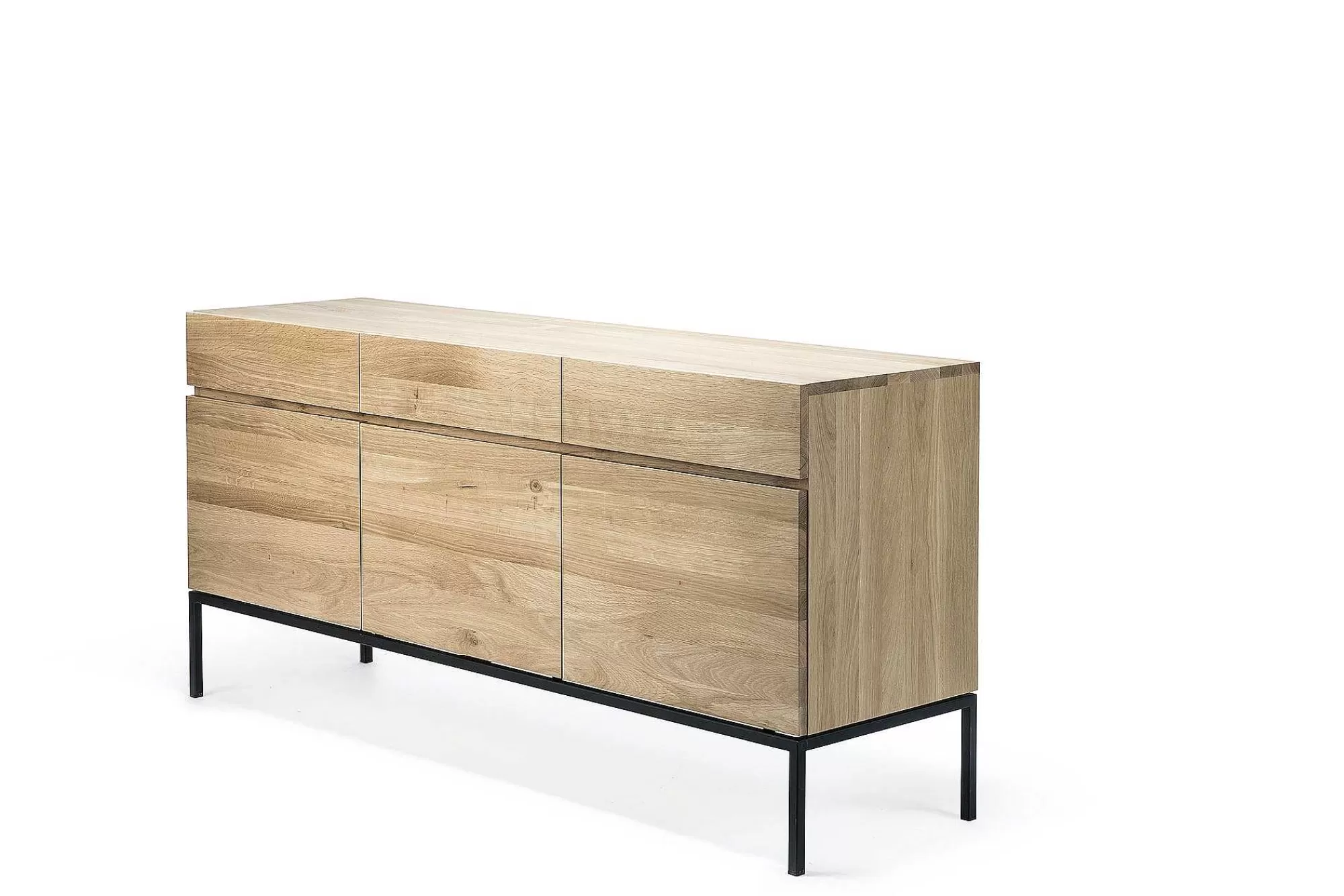 Be Home Sideboards<Ligna Sideboard with Black Metal, 3 Doors & 3 Drawers