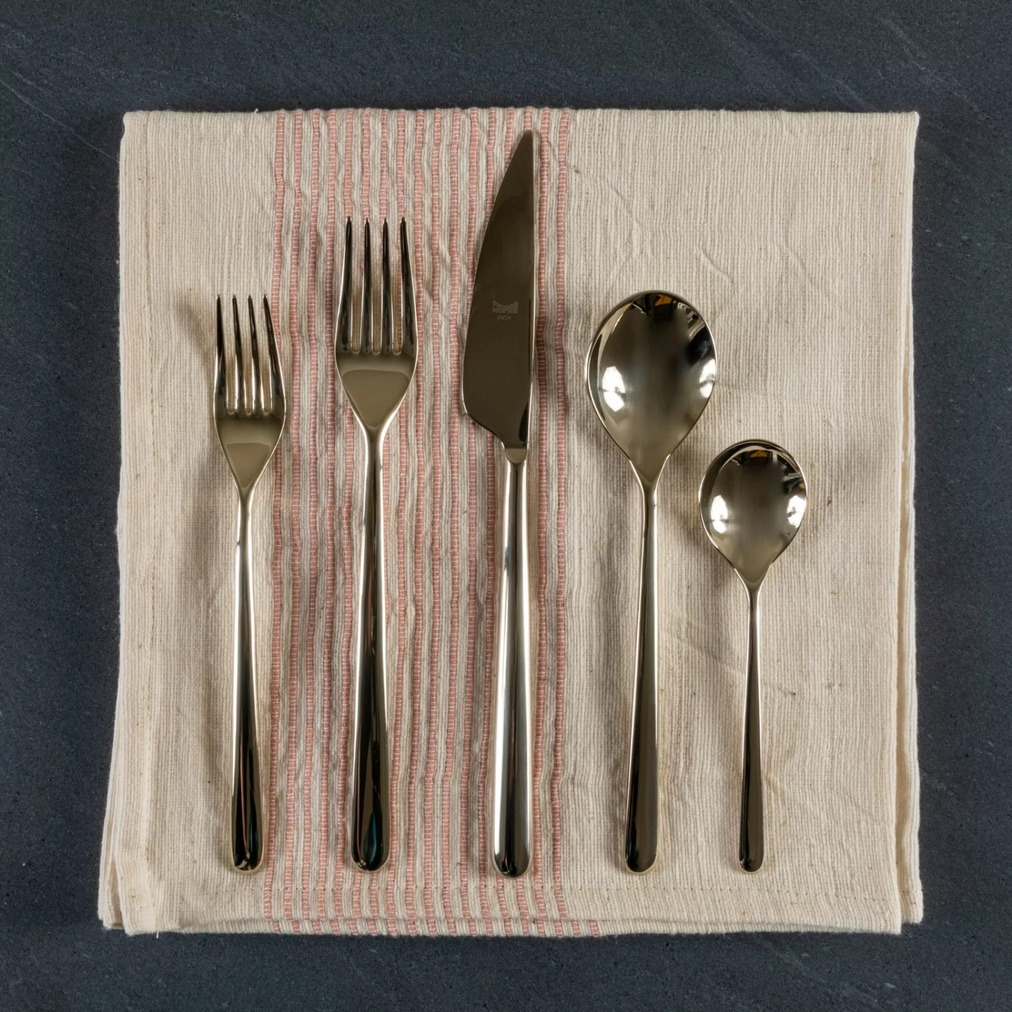 Best Be Home Linea Champagne Flatware Set