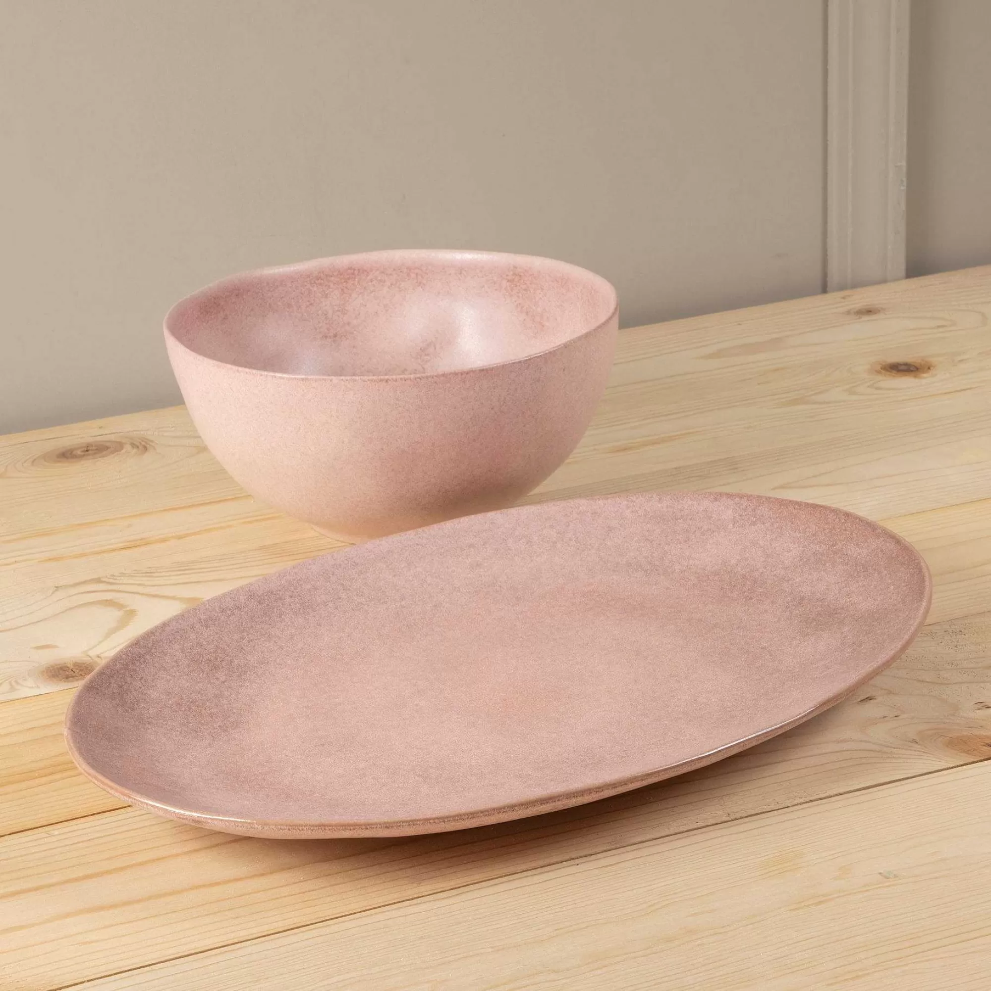 Be Home Serving Platters<Livia 18" Oval Platter, Rose