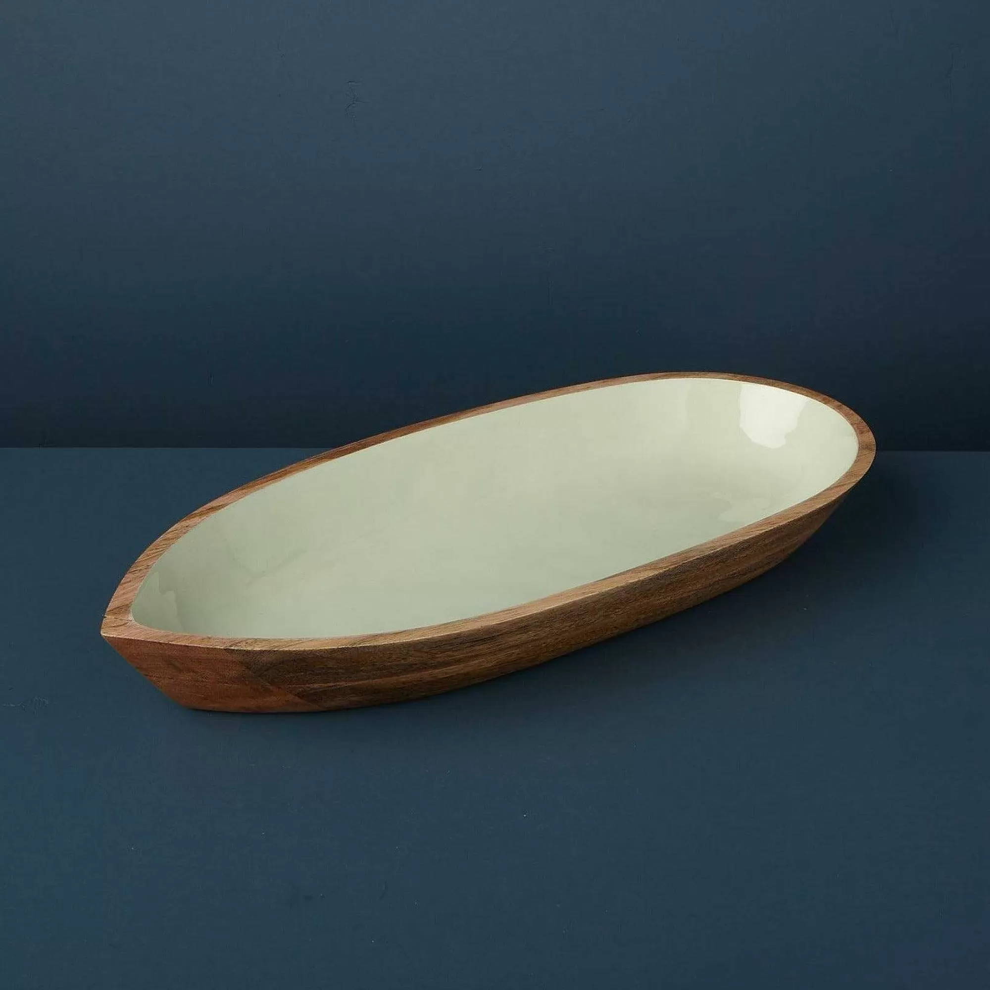 Be Home The Madras Collection<Madras Large Oval Bowl, Mint