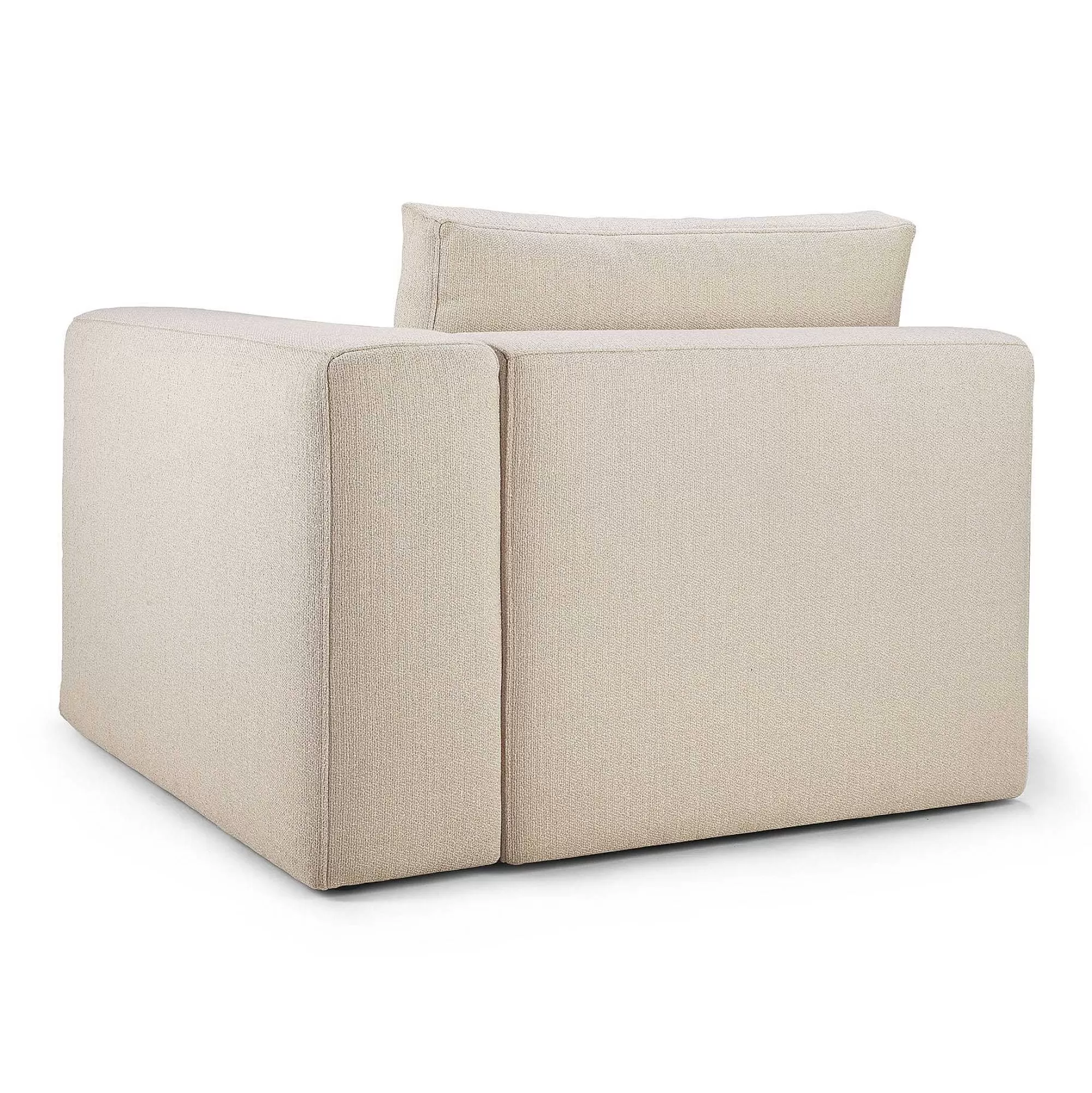 Be Home Sofas<Mellow End Seater With Left Arm Eco Fabric Sofa, Off White
