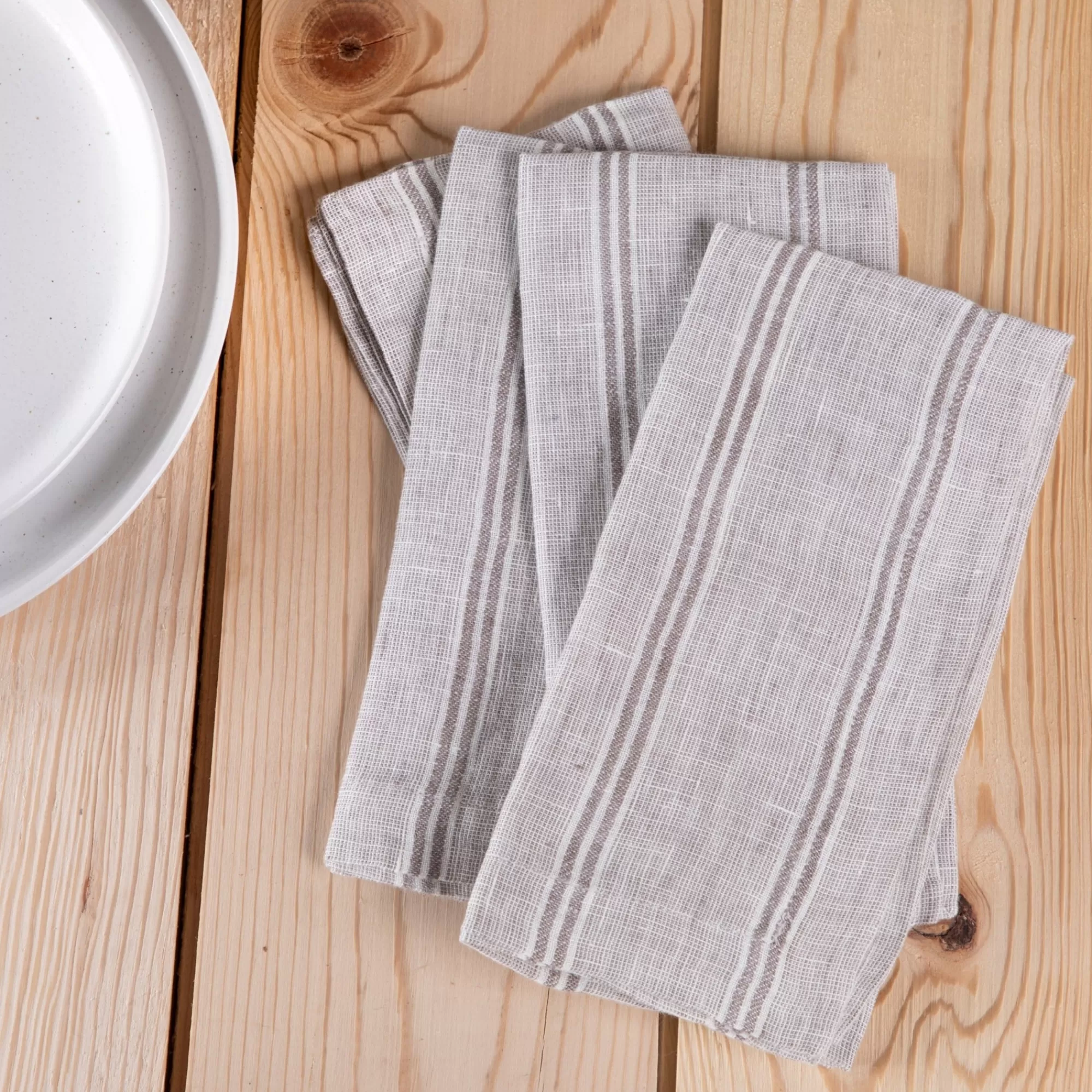 Best Sale Be Home Mendocino Napkins, Stone, Set of 4