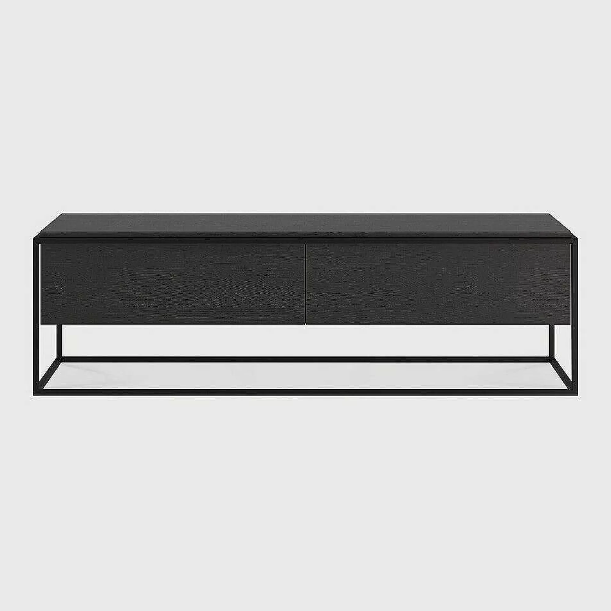 Be Home Media Consoles<Monolit Solid Black Oak Media Console