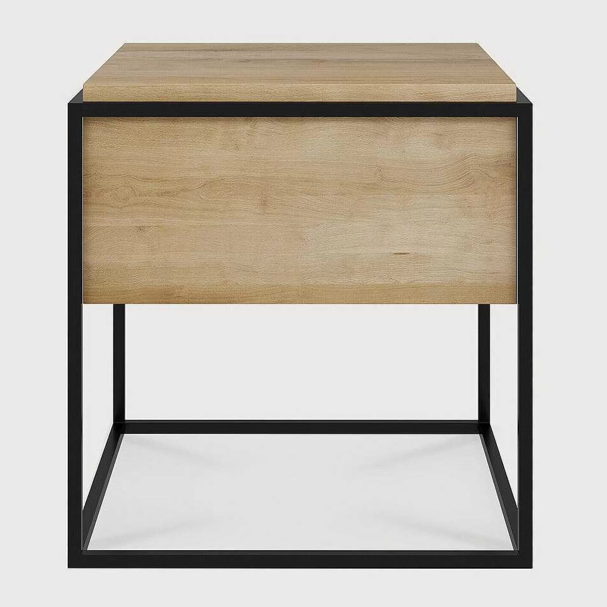 Be Home Bedside Tables<Monolit Solid Oak Bedside Table with Black Metal