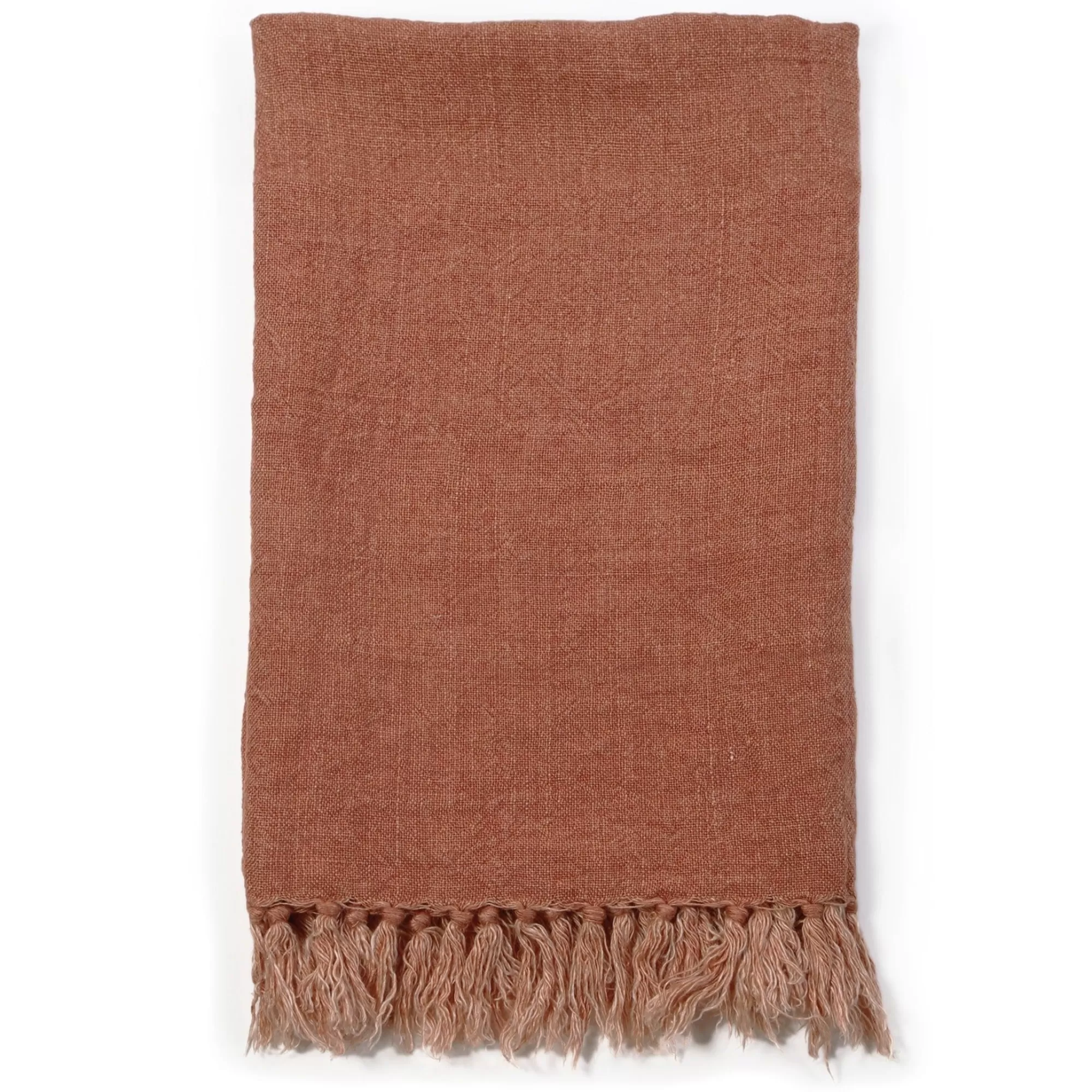 Best Be Home Montauk King Blanket, Terra Cotta