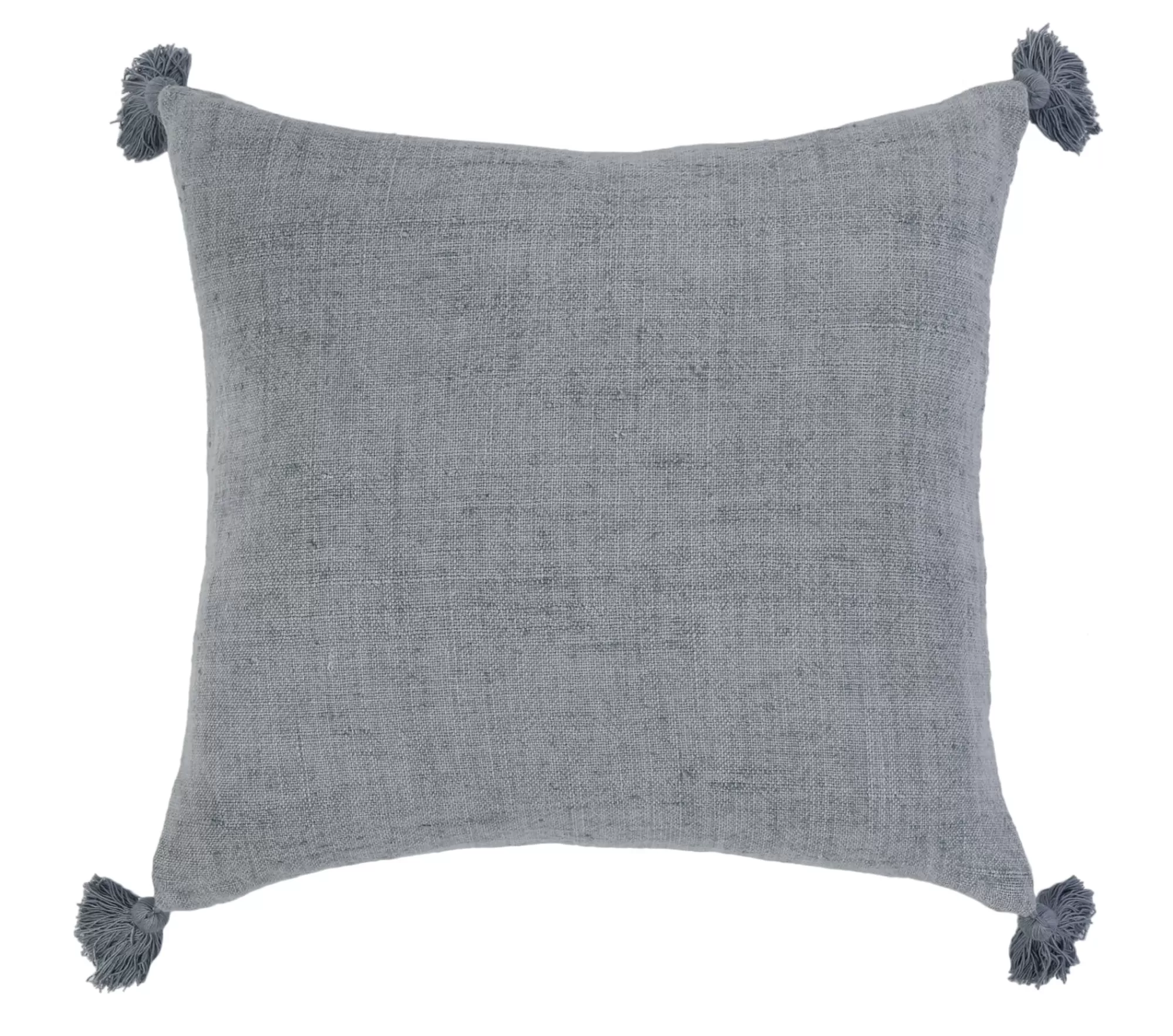 Best Be Home Montauk Square Pillow with Tassels, Ocean