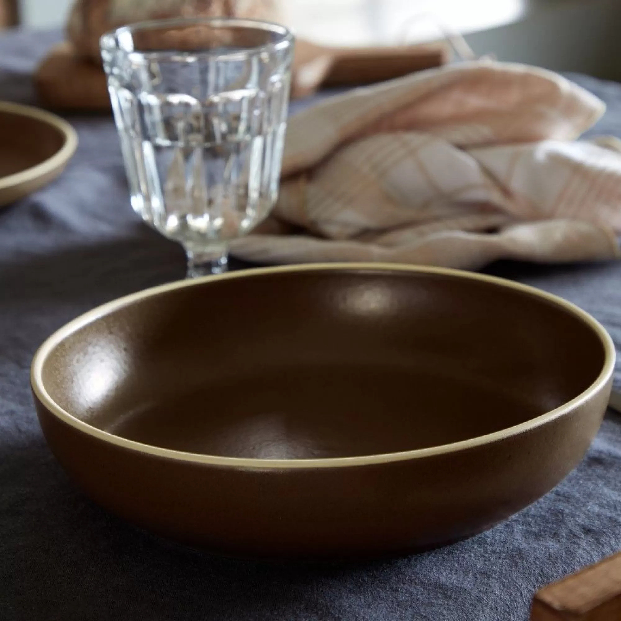 Clearance Be Home Monterosa Pasta Bowl, Chocolate, Set of 4