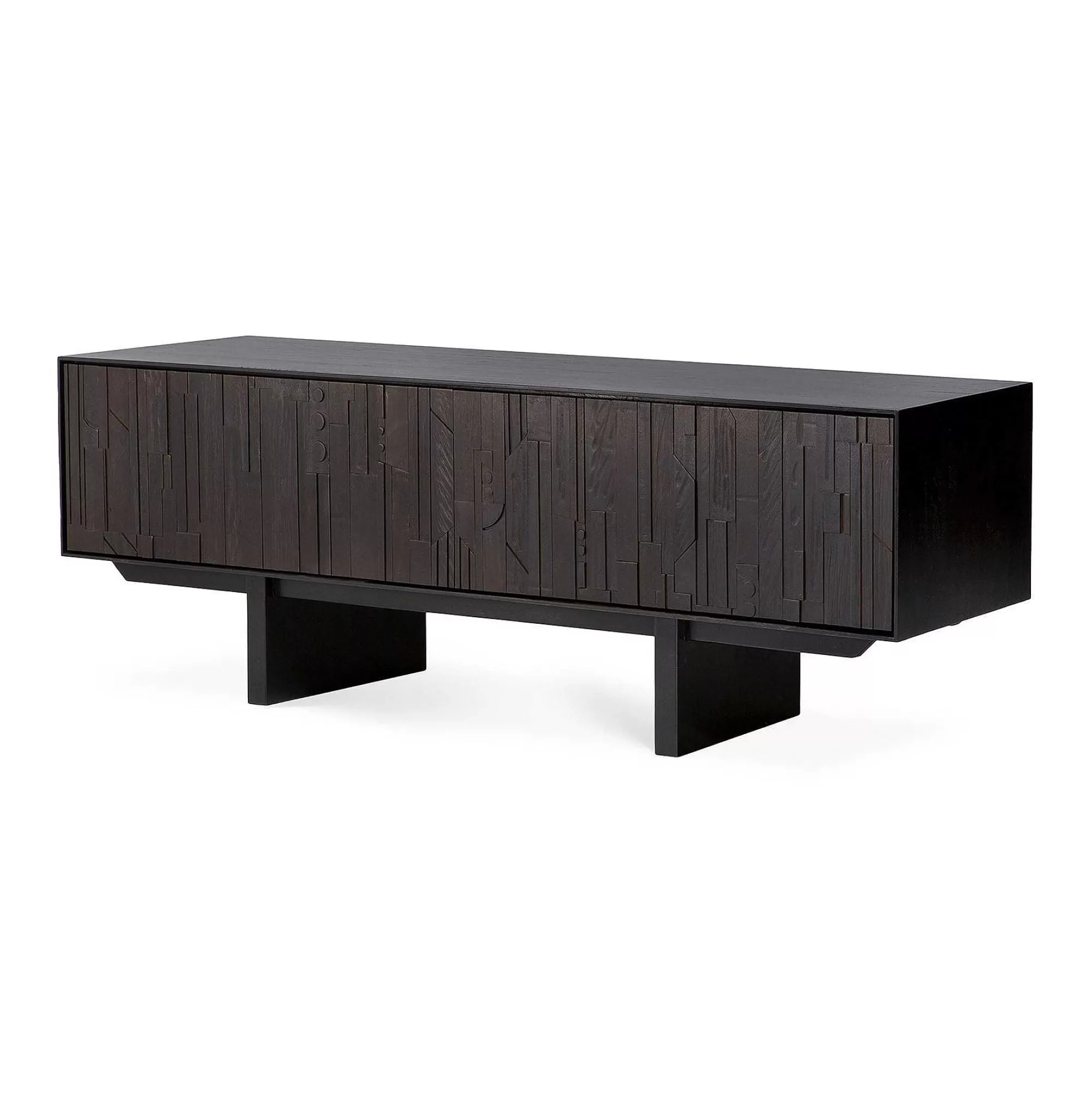 Be Home Media Consoles<Mosaic Black Teak Media Console, 63"