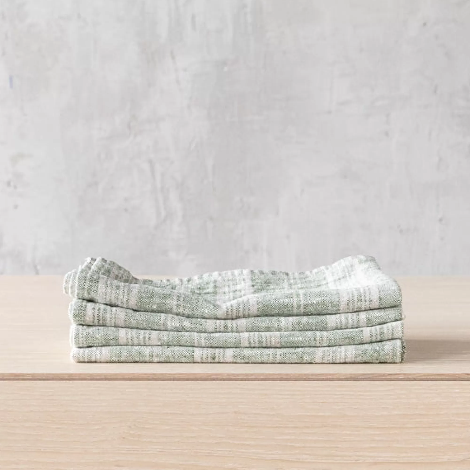 Best Sale Be Home Multistripe Napkin, Forest Green and Natural, Set of 4