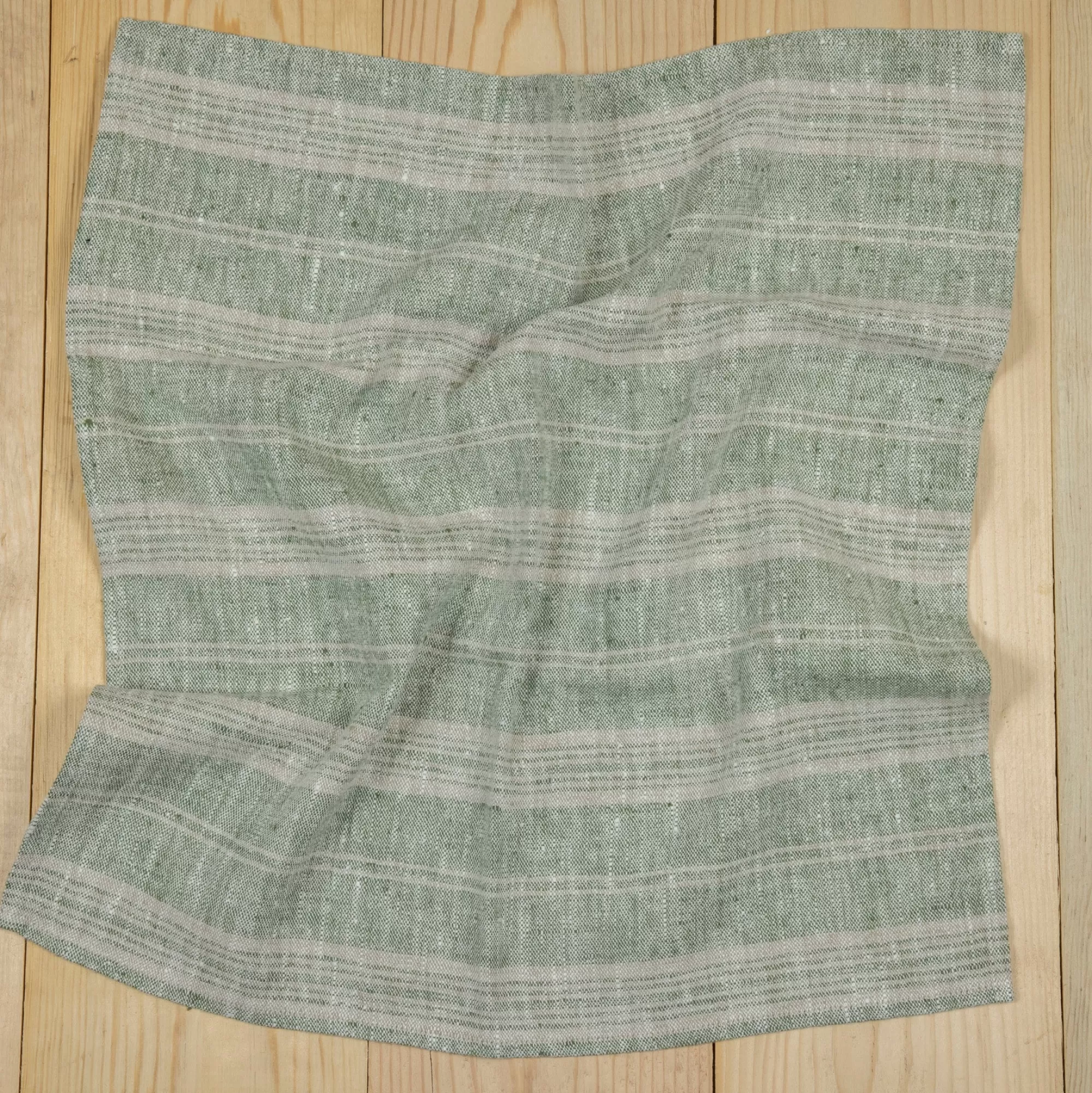 Best Sale Be Home Multistripe Napkin, Forest Green and Natural, Set of 4
