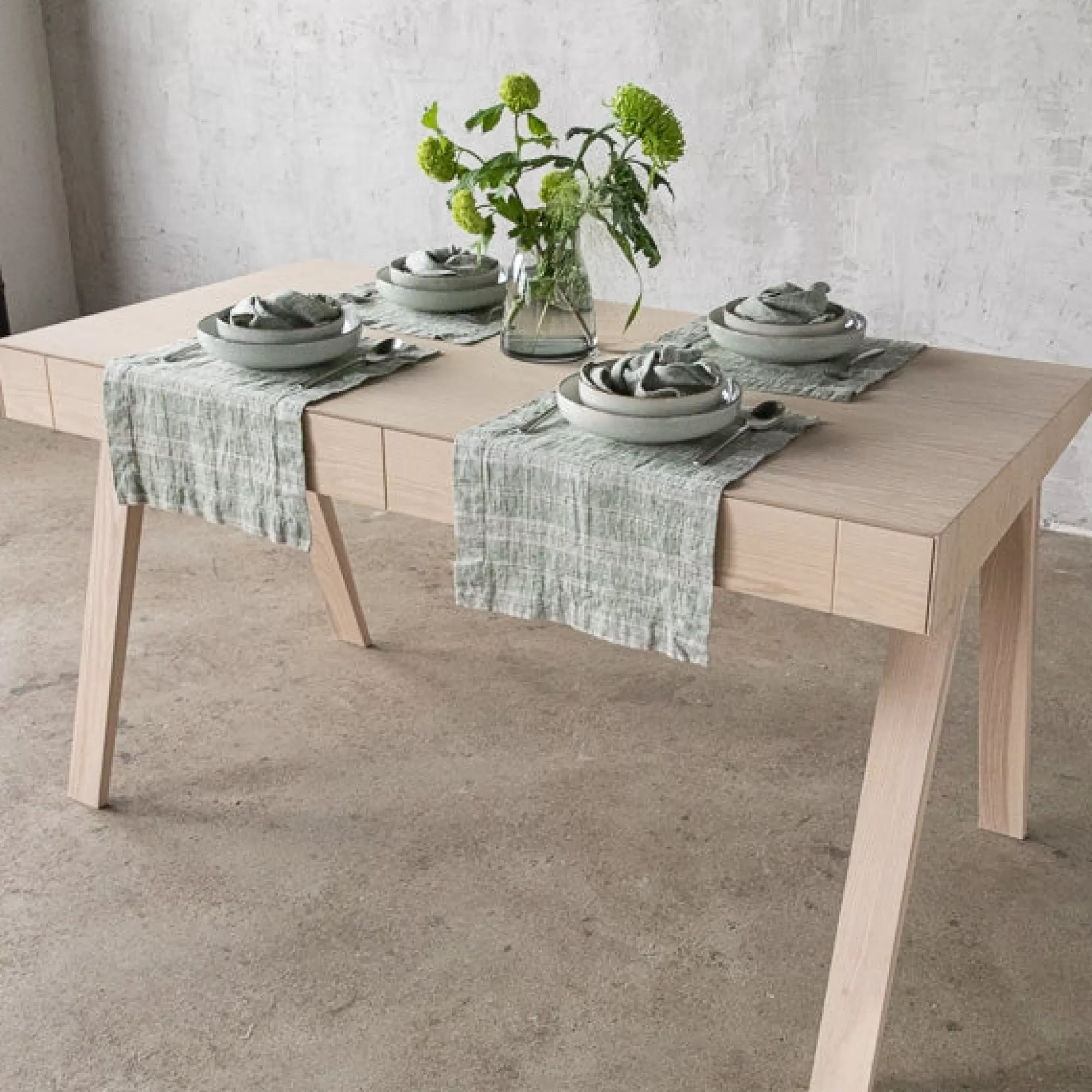 Best Sale Be Home Multistripe Placemat, Forest Green and Natural, Set of 4