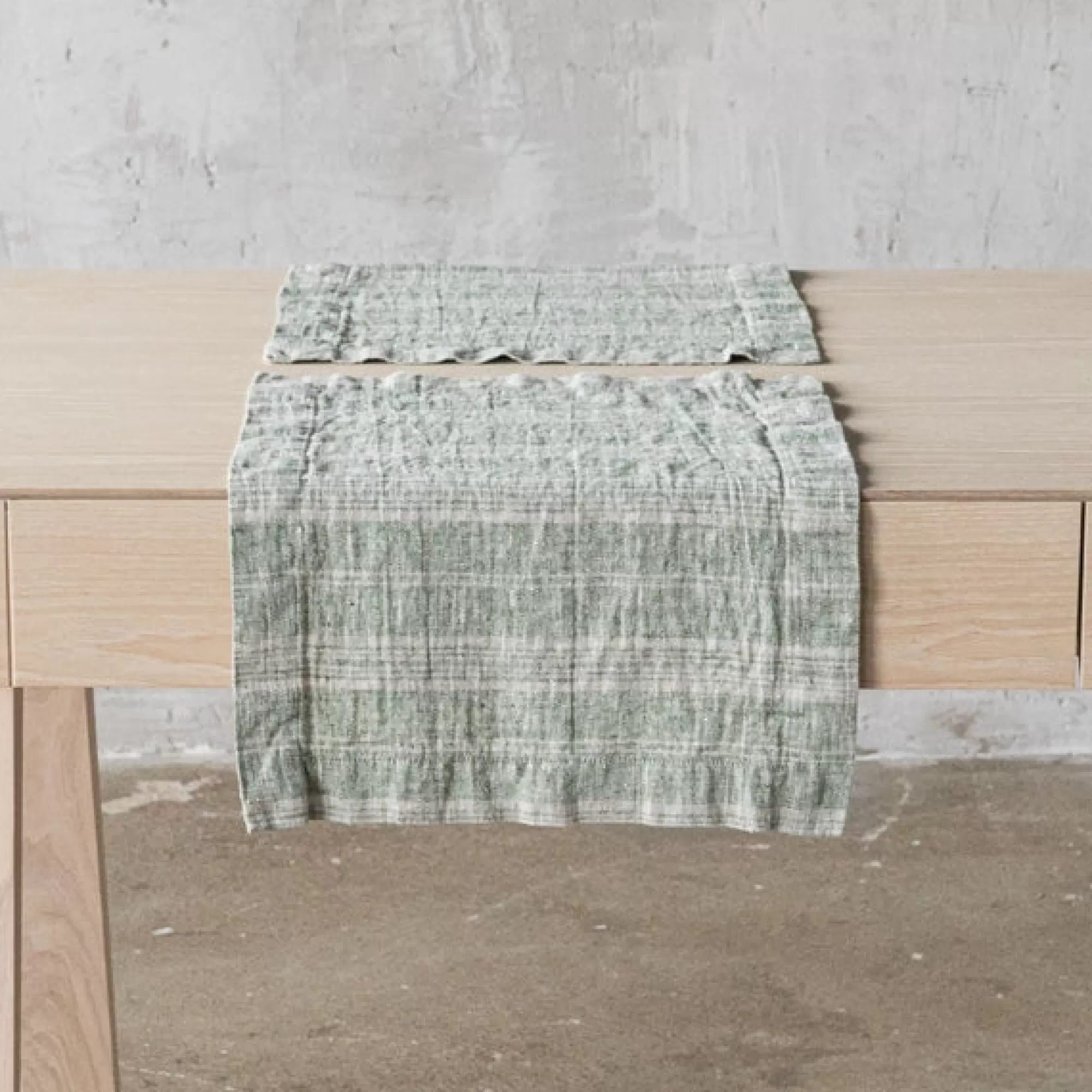 Best Sale Be Home Multistripe Placemat, Forest Green and Natural, Set of 4