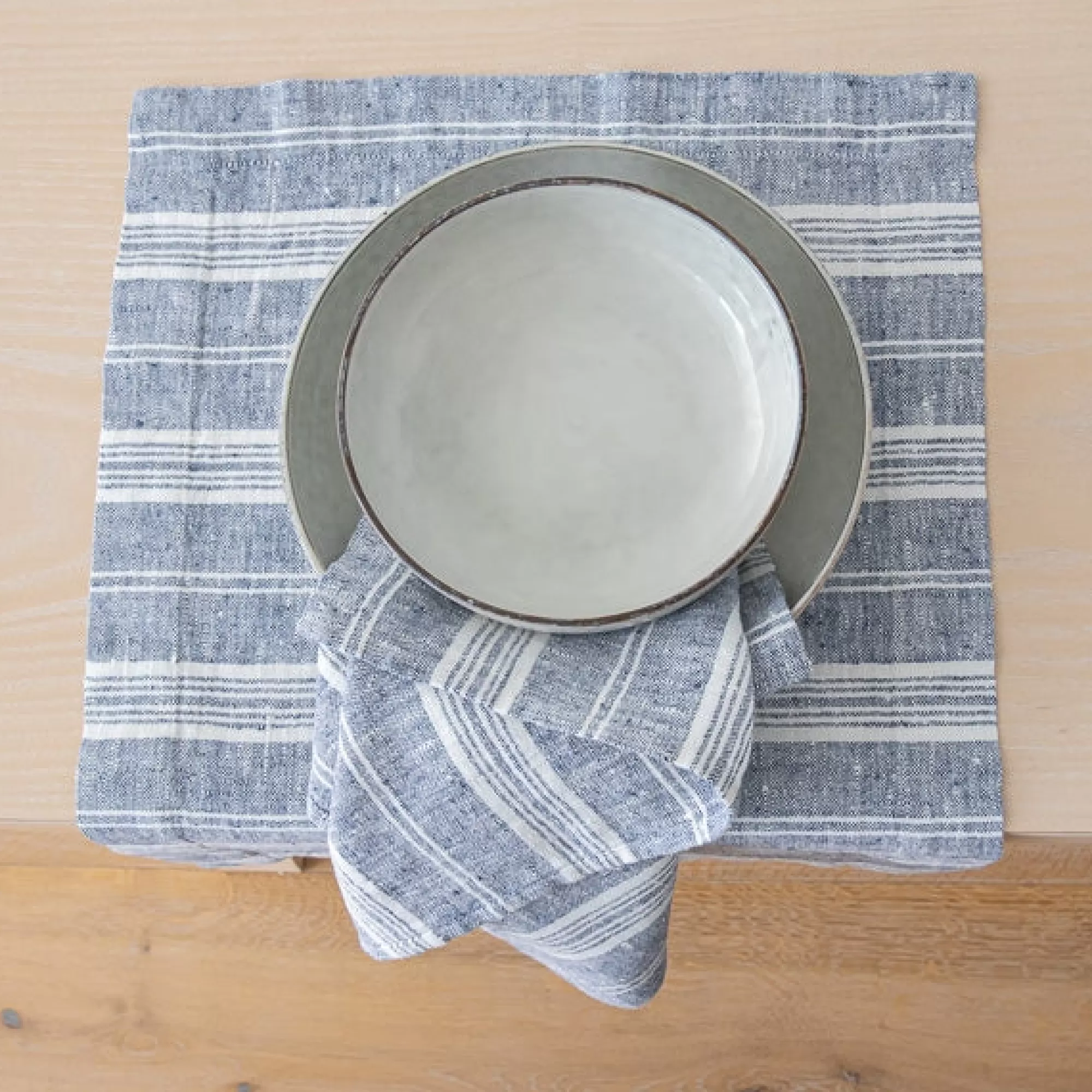 Cheap Be Home Multistripe Placemat, Indigo, Set of 4