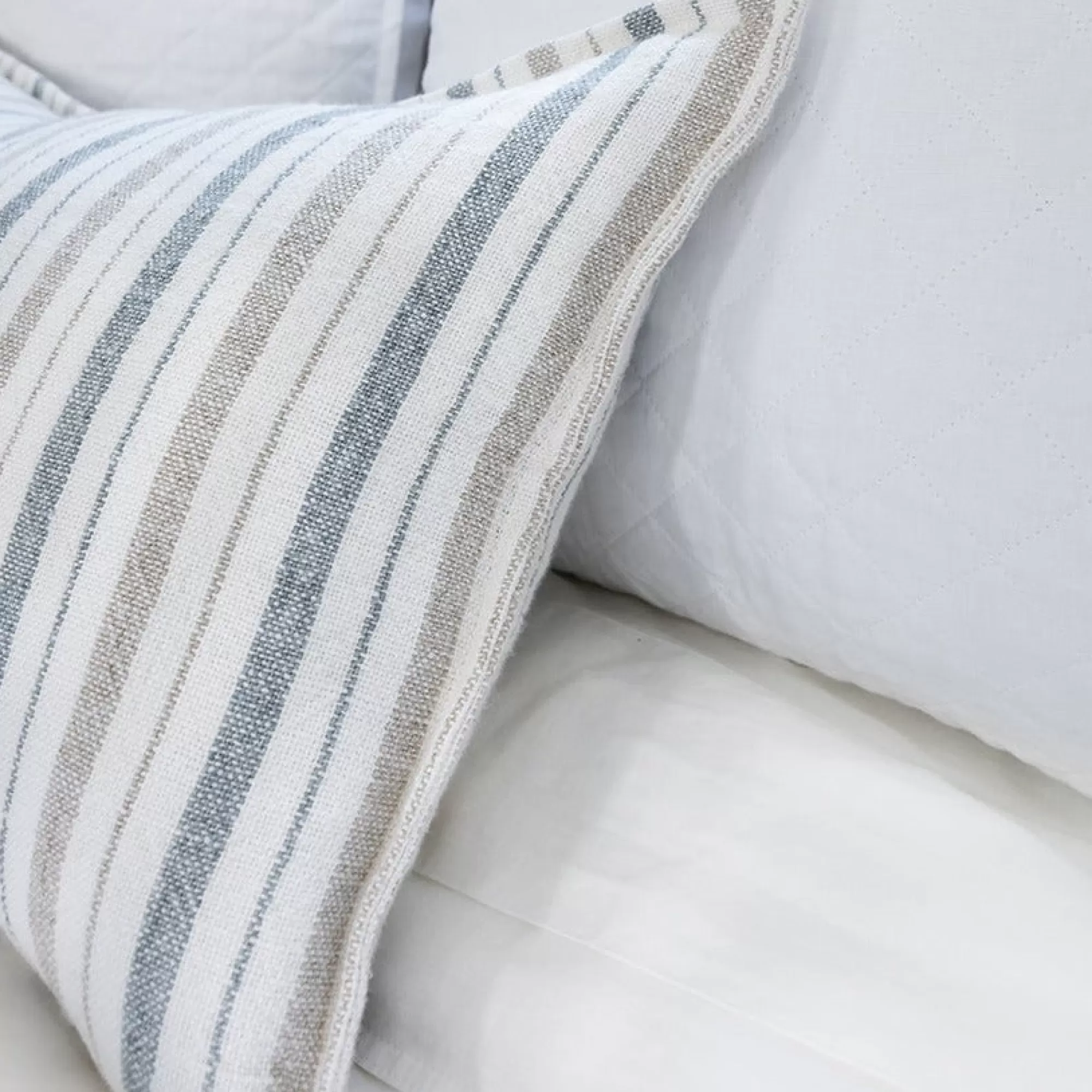 Clearance Be Home Naples Square Pillow, Ocean & Natural