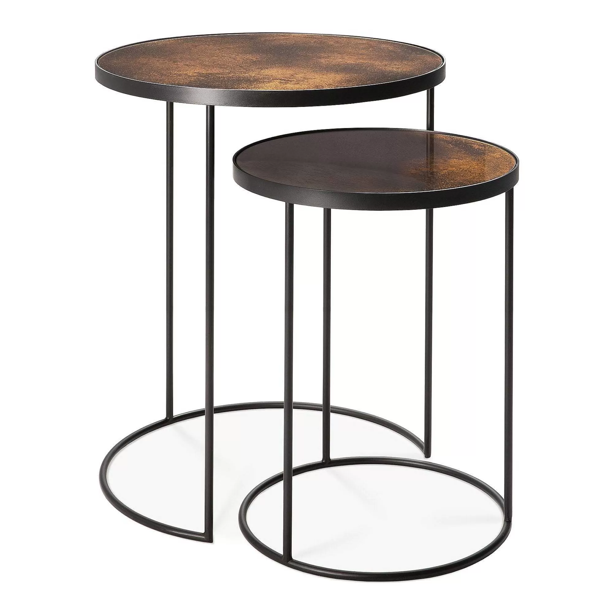 Be Home Side Tables<Nesting Side Table, Set Of 2, Bronze