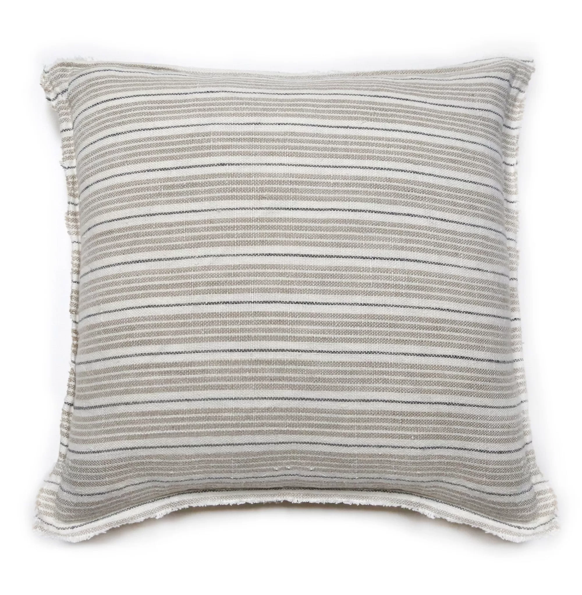 Best Be Home Newport Square Pillow , Natural & Midnight