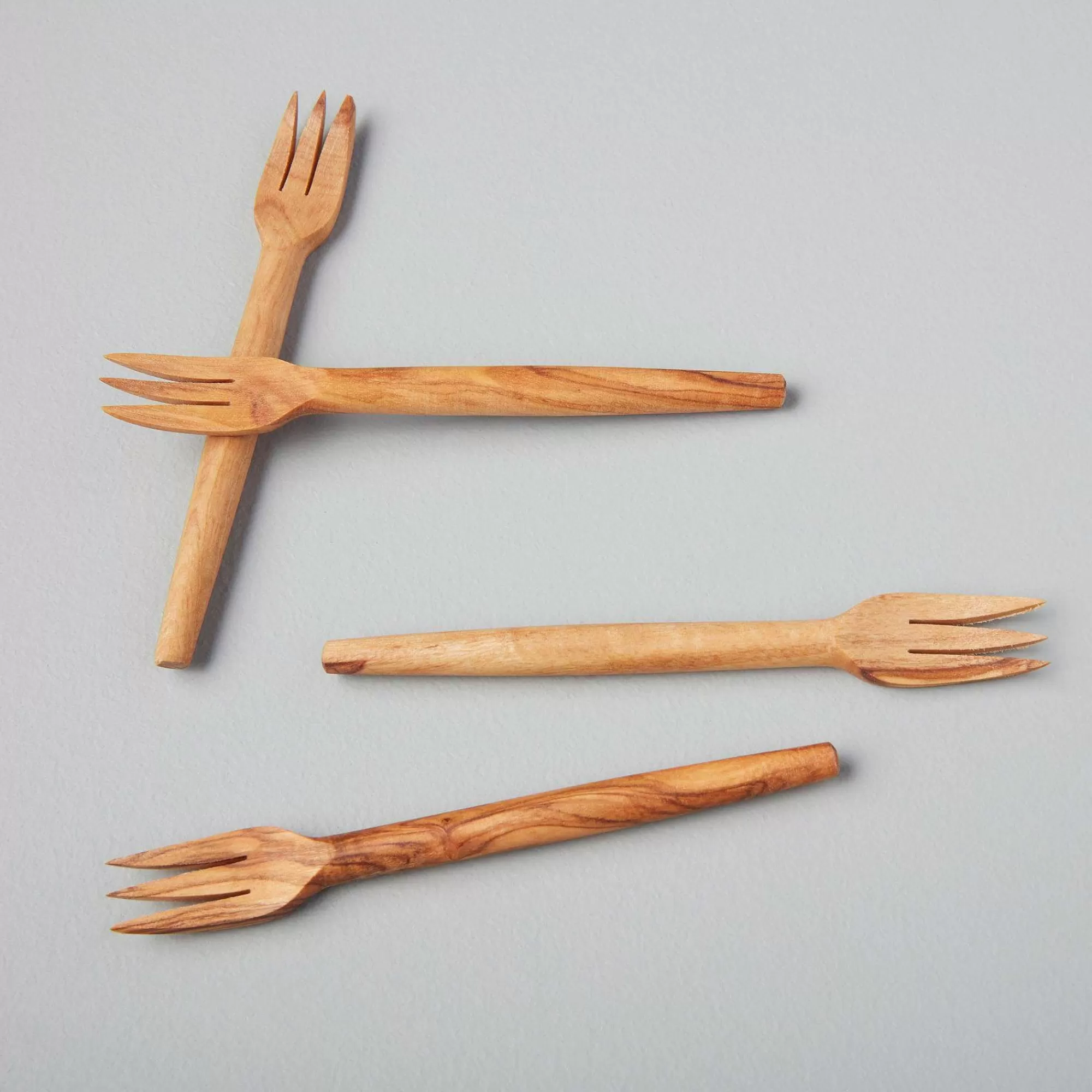 Be Home Cocktail & Mini Serving Forks<Olive Wood Cocktail Forks, Set of 4