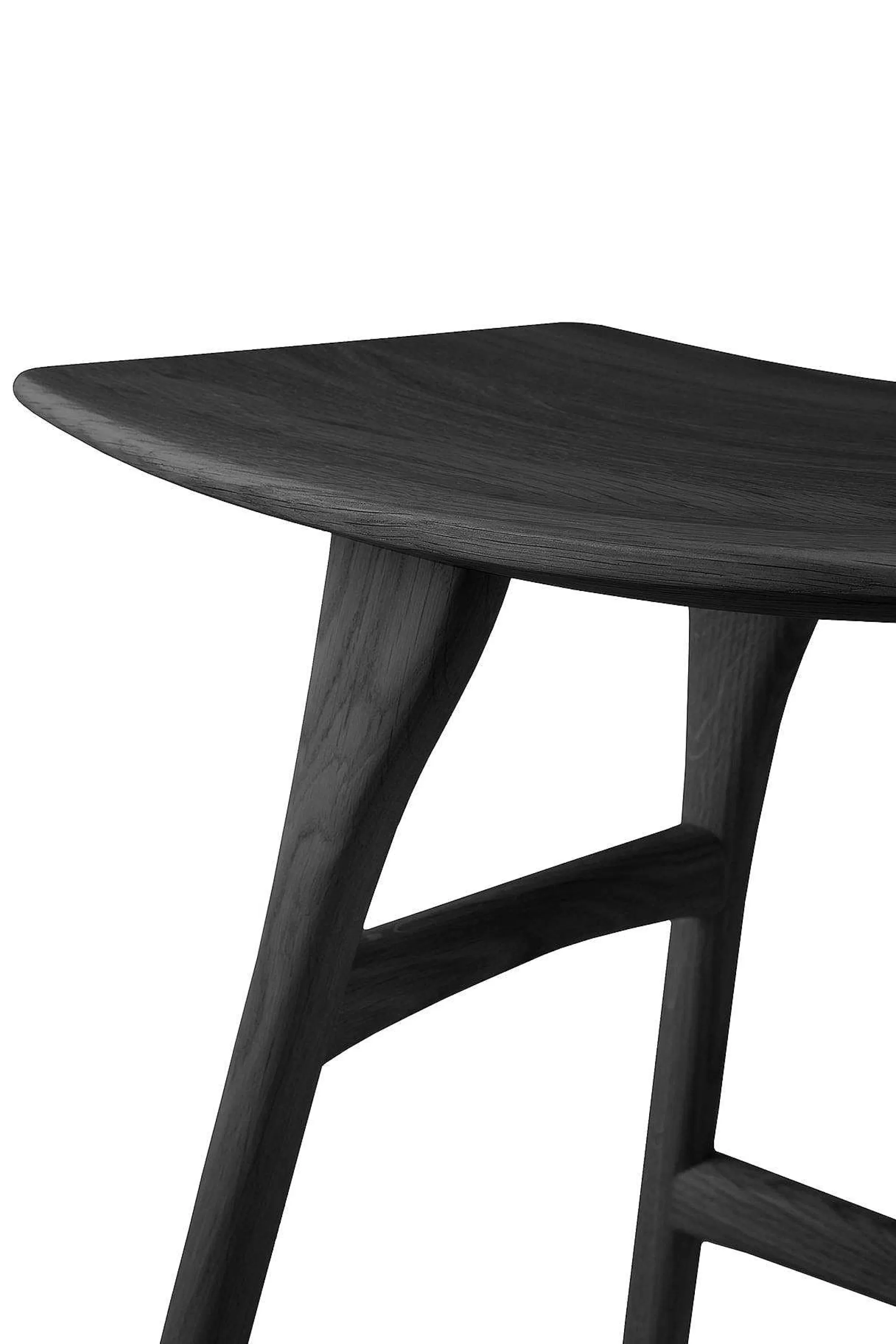 Be Home Stools<Osso Stool, Varnished Oak, Black