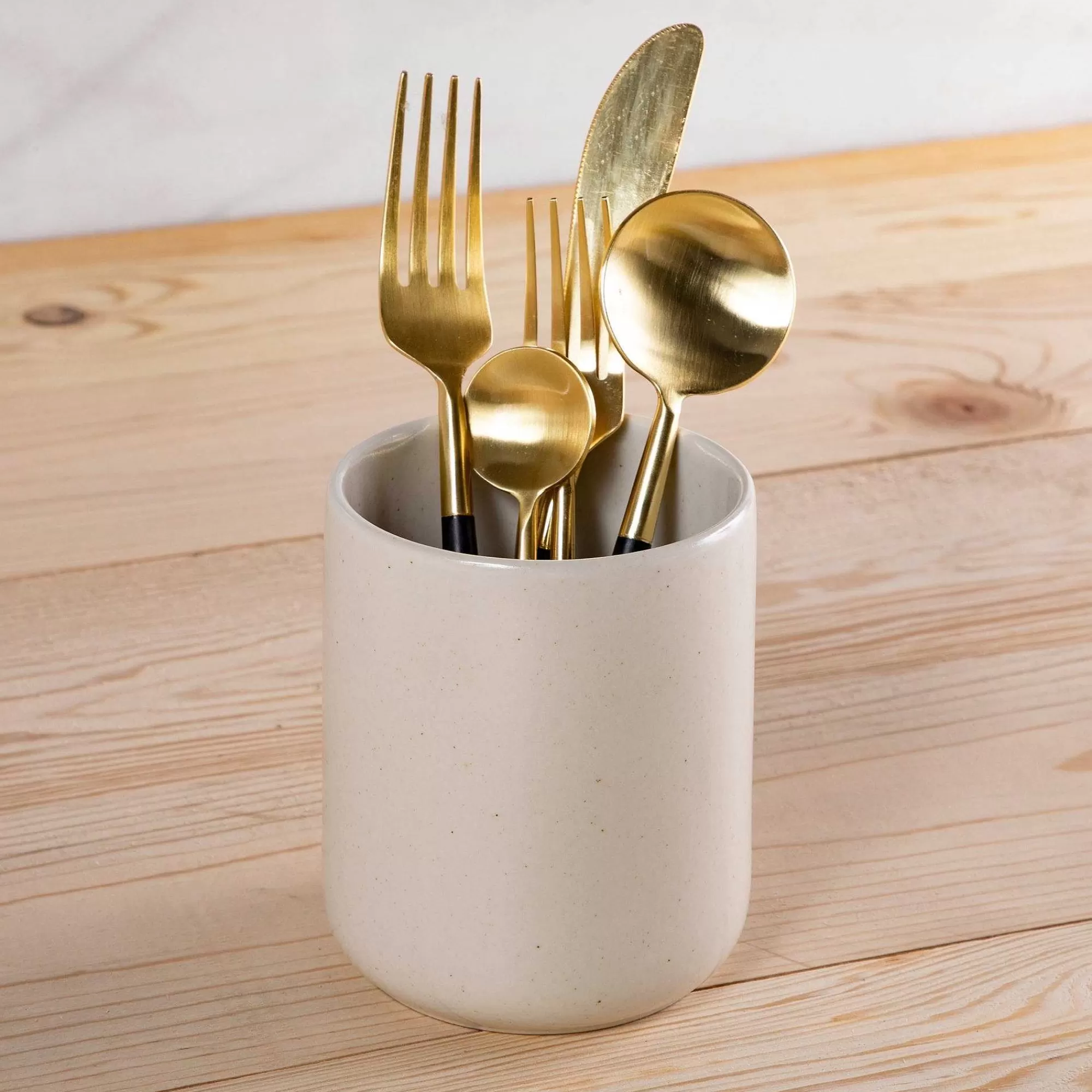 Be Home Utensil Holders<Pacifica 5" Utensil Holder, Vanilla