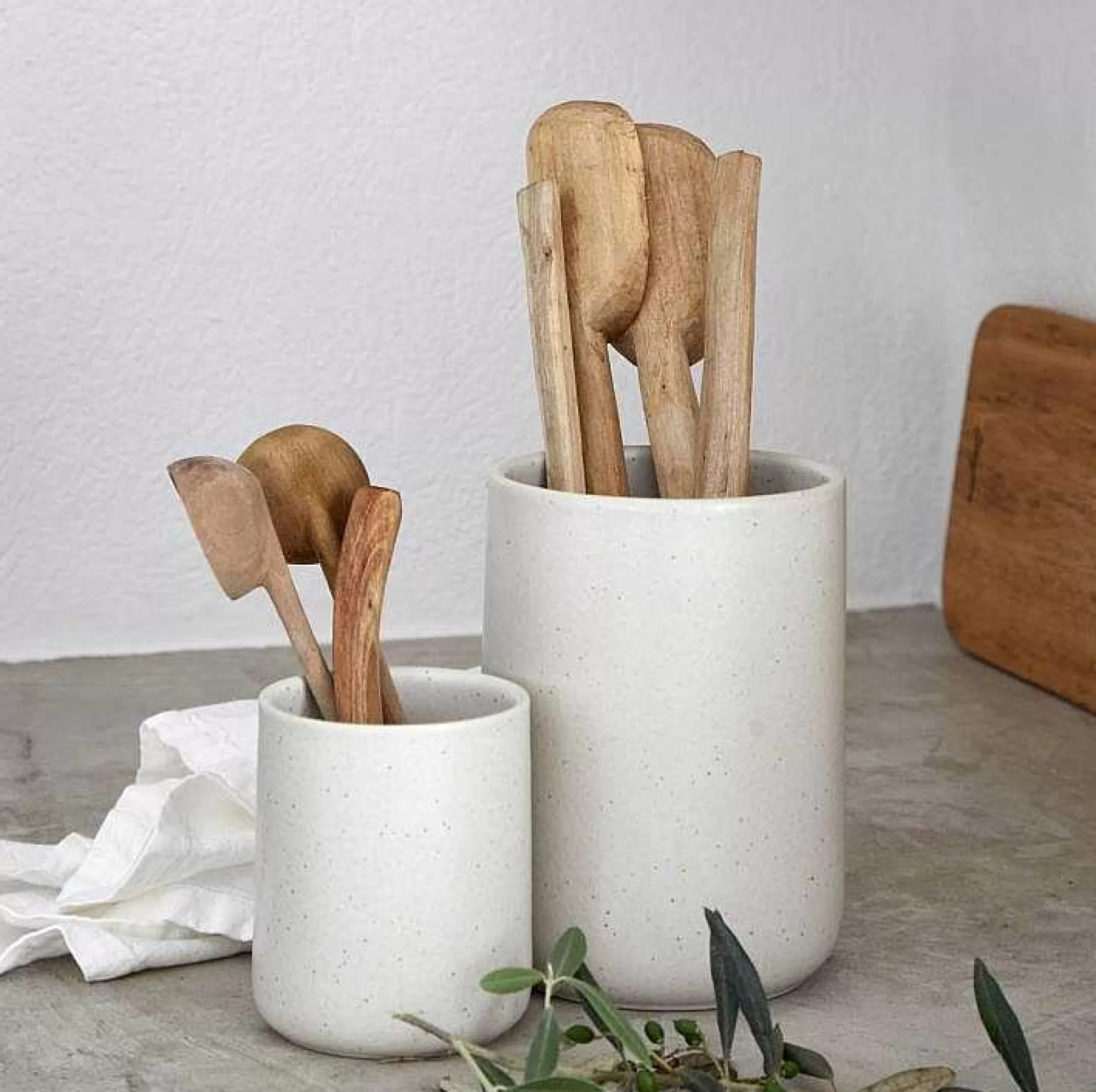 Be Home Utensil Holders<Pacifica 8" Utensil Holder, Vanilla