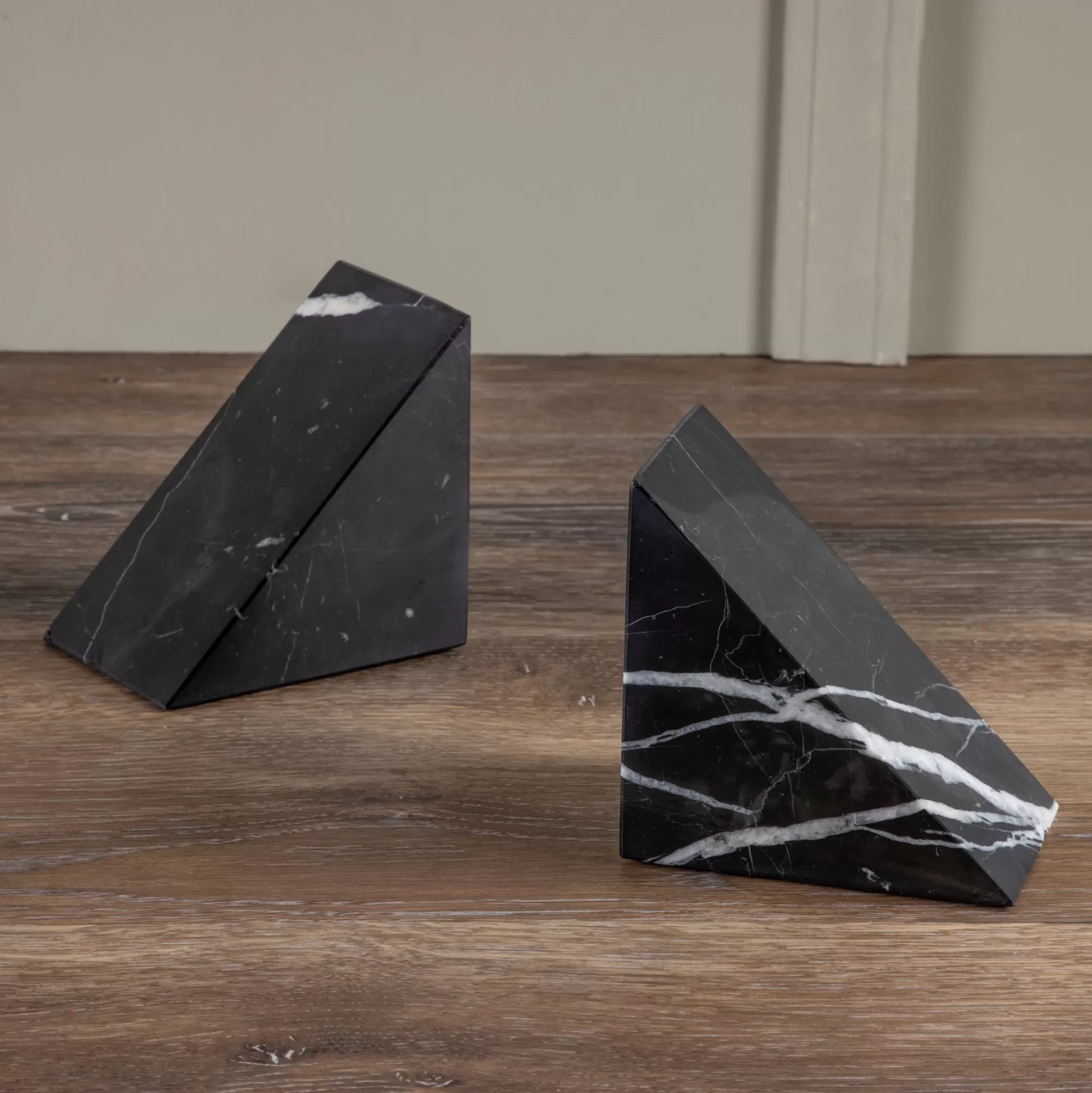 Sale Be Home Pesa Marble Bookends, Set of 2, Black